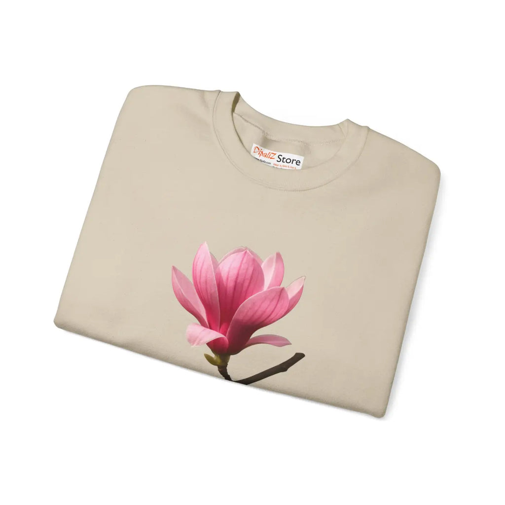 Cozy Floral Magnolia Crewneck Sweatshirt - Spring Vibes - DipaliZ