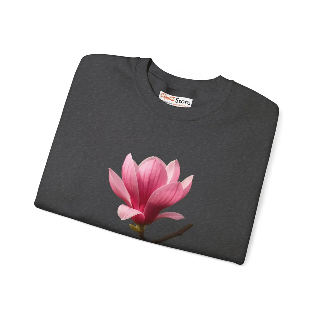 Cozy Floral Magnolia Crewneck Sweatshirt - Spring Vibes - DipaliZ