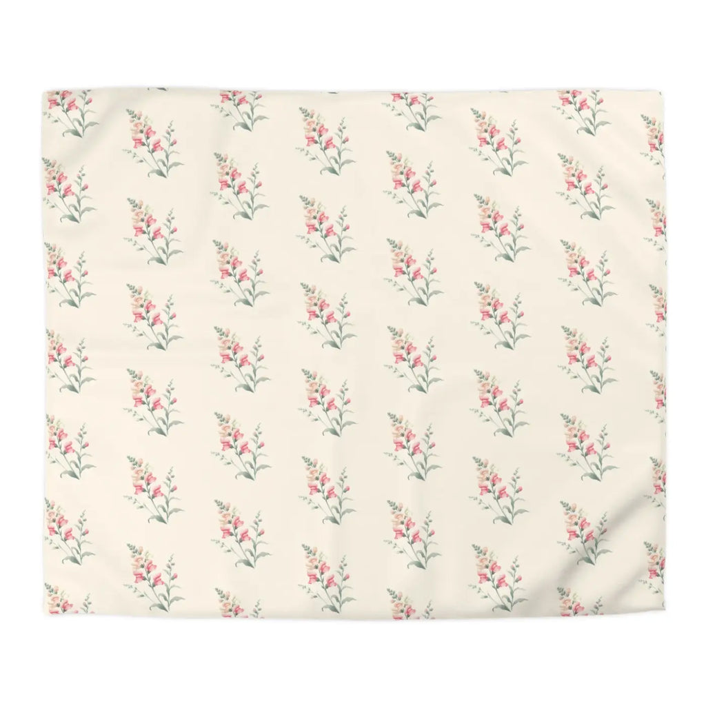 Floral Microfiber Duvet Cover - Cozy Bedroom Chic - DipaliZ