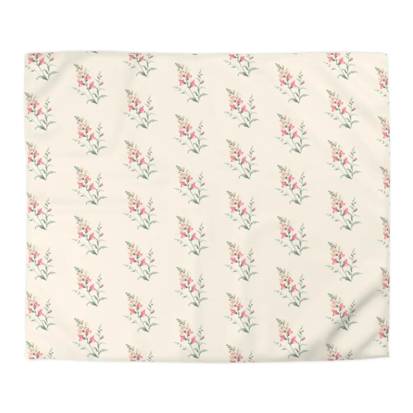 Floral Microfiber Duvet Cover - Cozy Bedroom Chic - DipaliZ