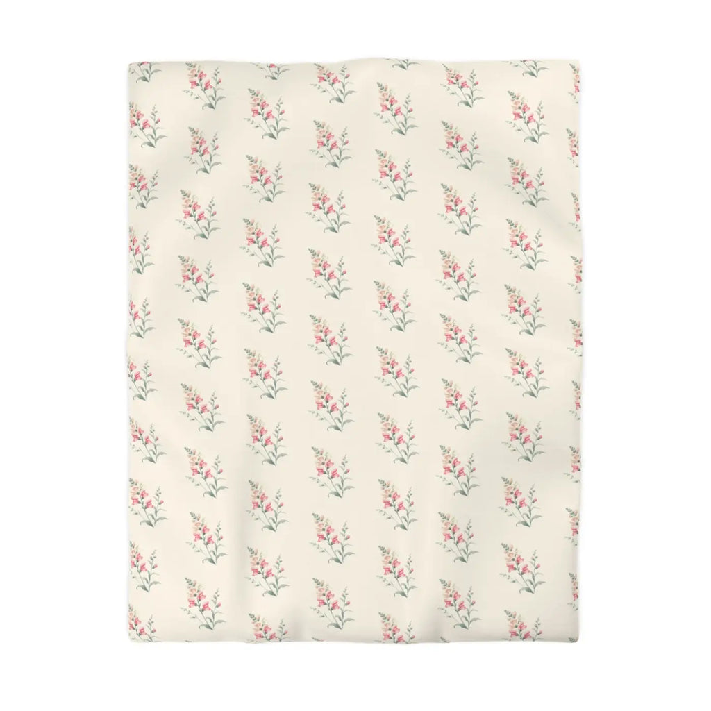 Floral Microfiber Duvet Cover - Cozy Bedroom Chic - DipaliZ