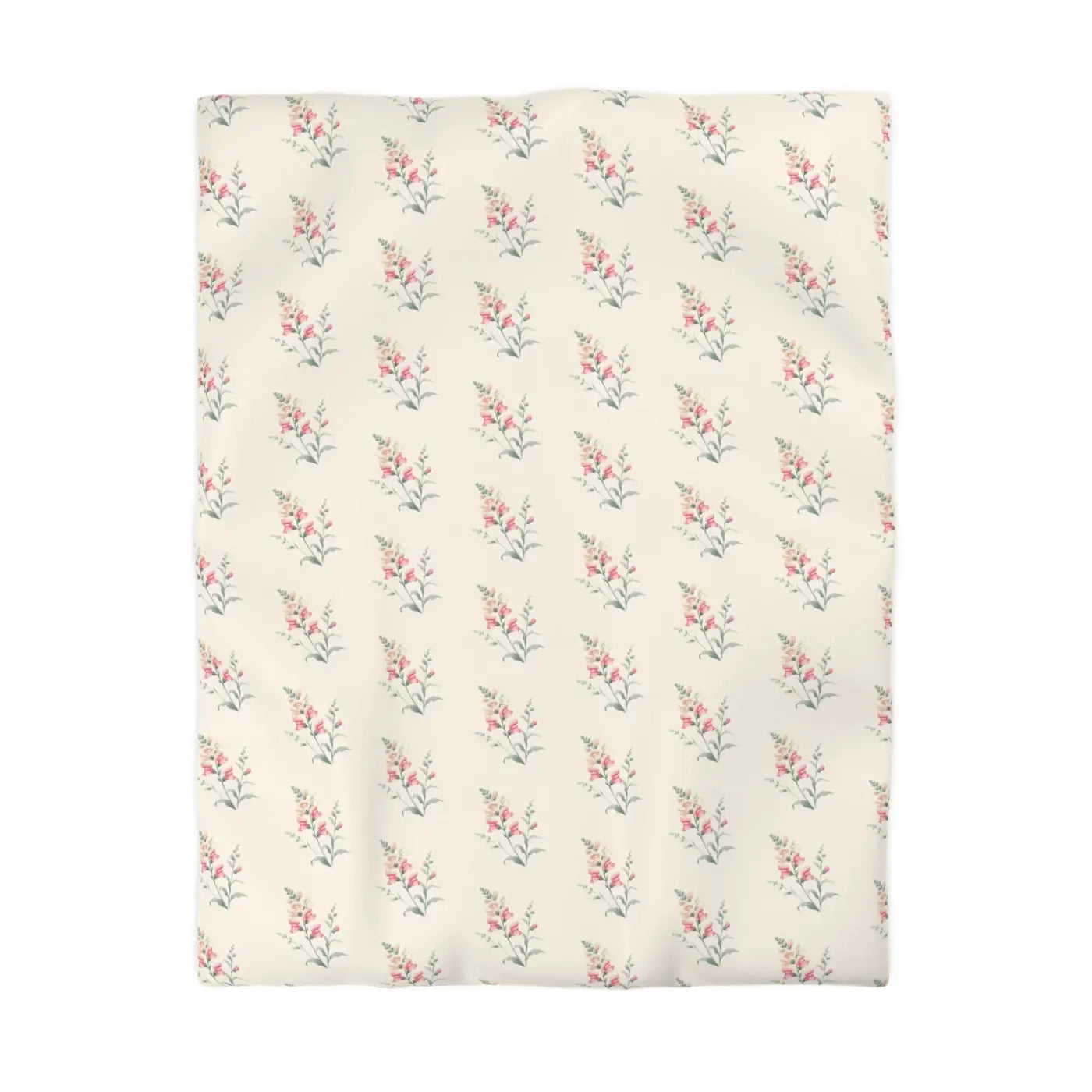 Floral Microfiber Duvet Cover - Cozy Bedroom Chic - DipaliZ