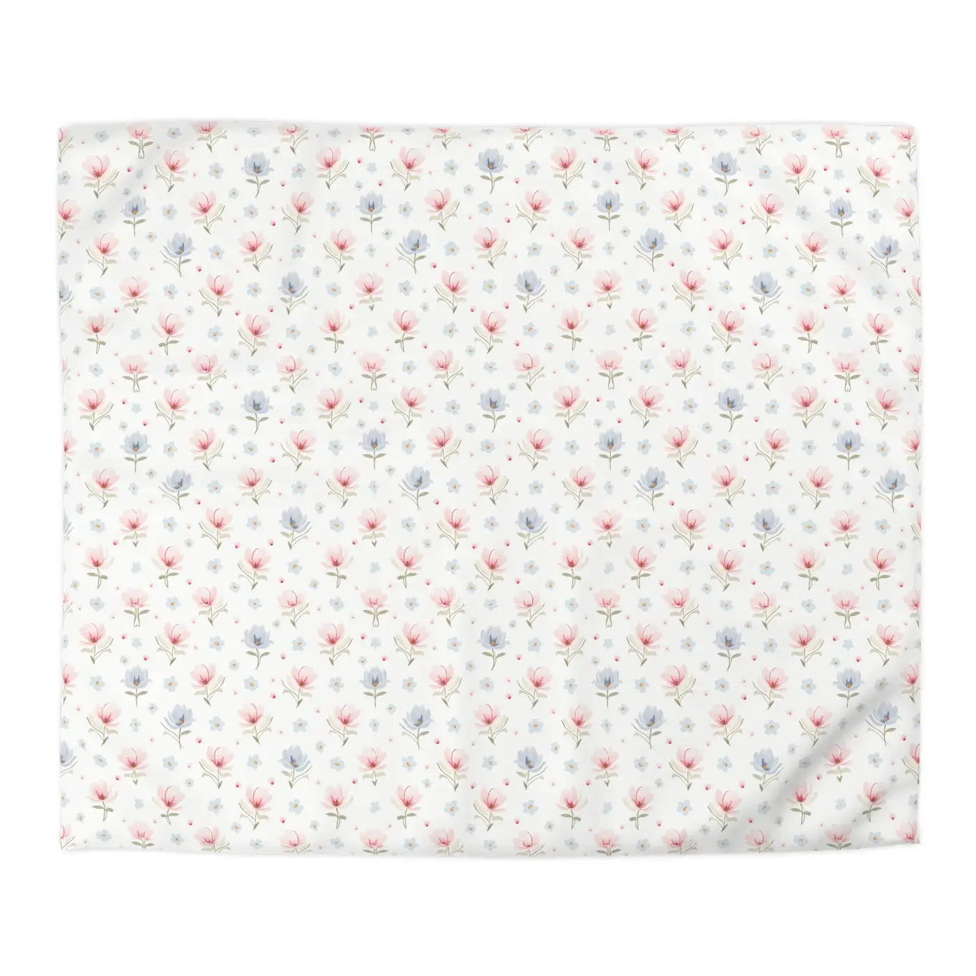 Floral Microfiber Duvet Cover - Cozy Spring Bedding - DipaliZ
