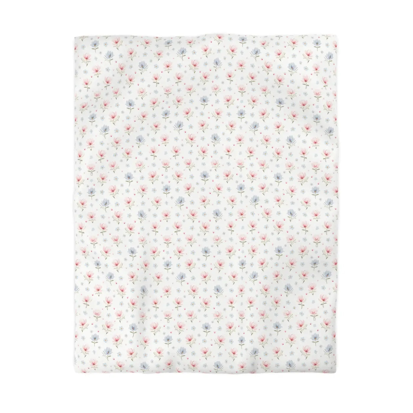 Floral Microfiber Duvet Cover - Cozy Spring Bedding - DipaliZ