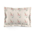 Floral Microfiber Pillow Sham - Soft Botanical Design - DipaliZ