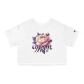 Vibrant Floral Mom Cropped Tee - Everyday Comfort - DipaliZ