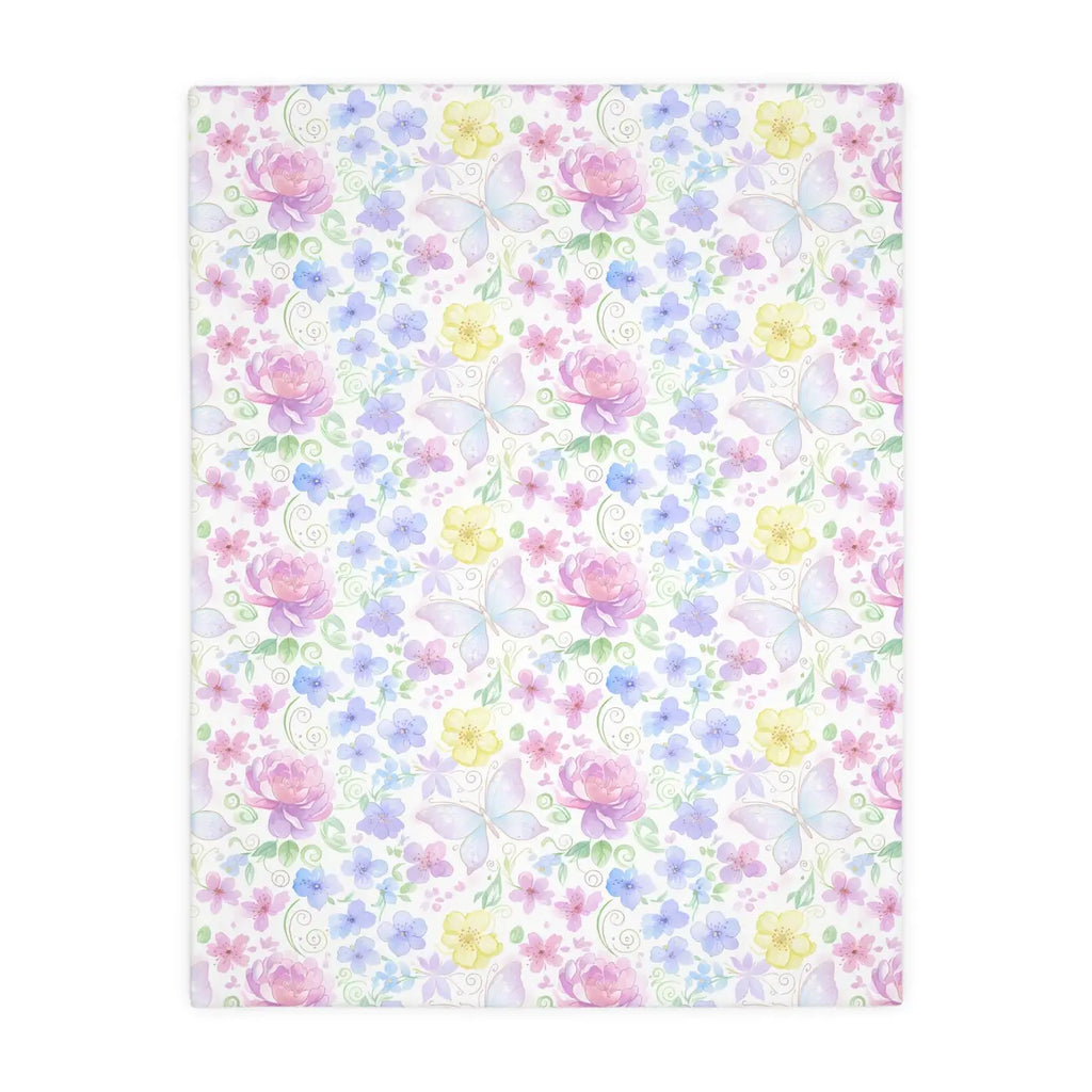 Soft Floral Velveteen Blanket - Print Microfiber - DipaliZ