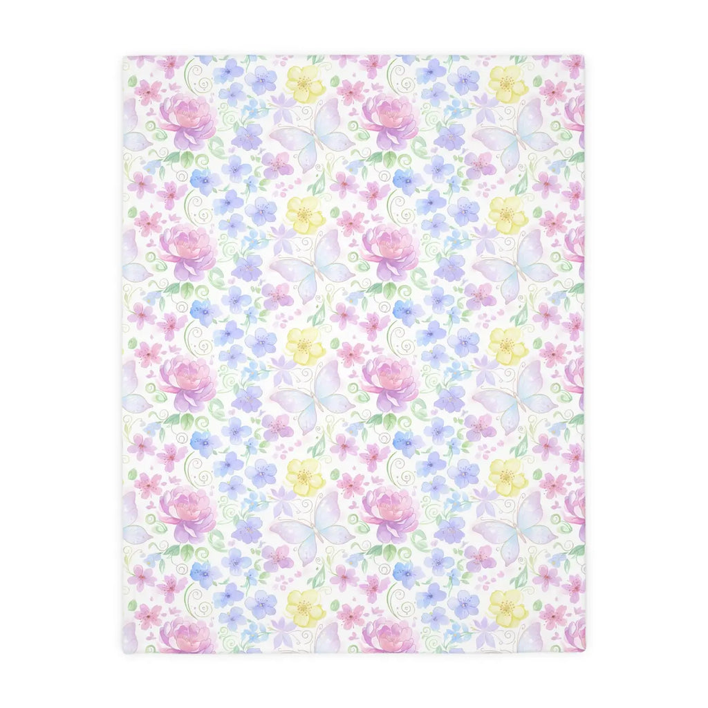 Soft Floral Velveteen Blanket - Print Microfiber - DipaliZ