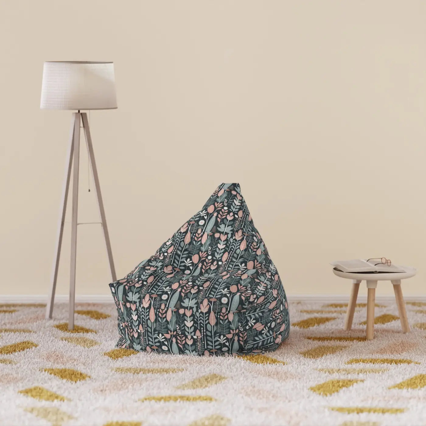 Floral Bean Bags - Vibrant Pattern Home Comfort - DipaliZ