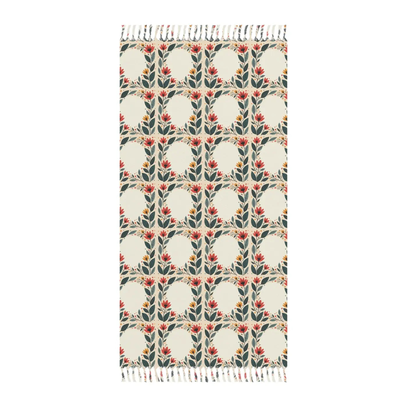 Boho Beach Blanket - Vibrant Floral Pattern for Sun Lovers - DipaliZ