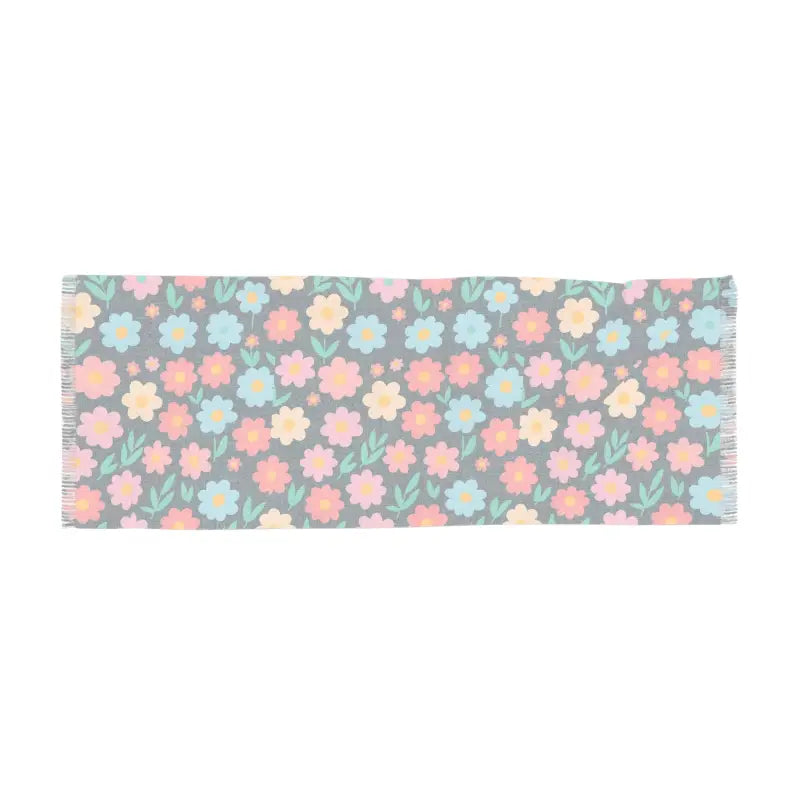 Floral Pattern Scarf - Polyester Light Eco-Friendly Gift - DipaliZ