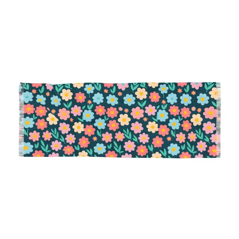 Floral Pattern Scarf - Polyester Light Eco-Friendly Gift - DipaliZ