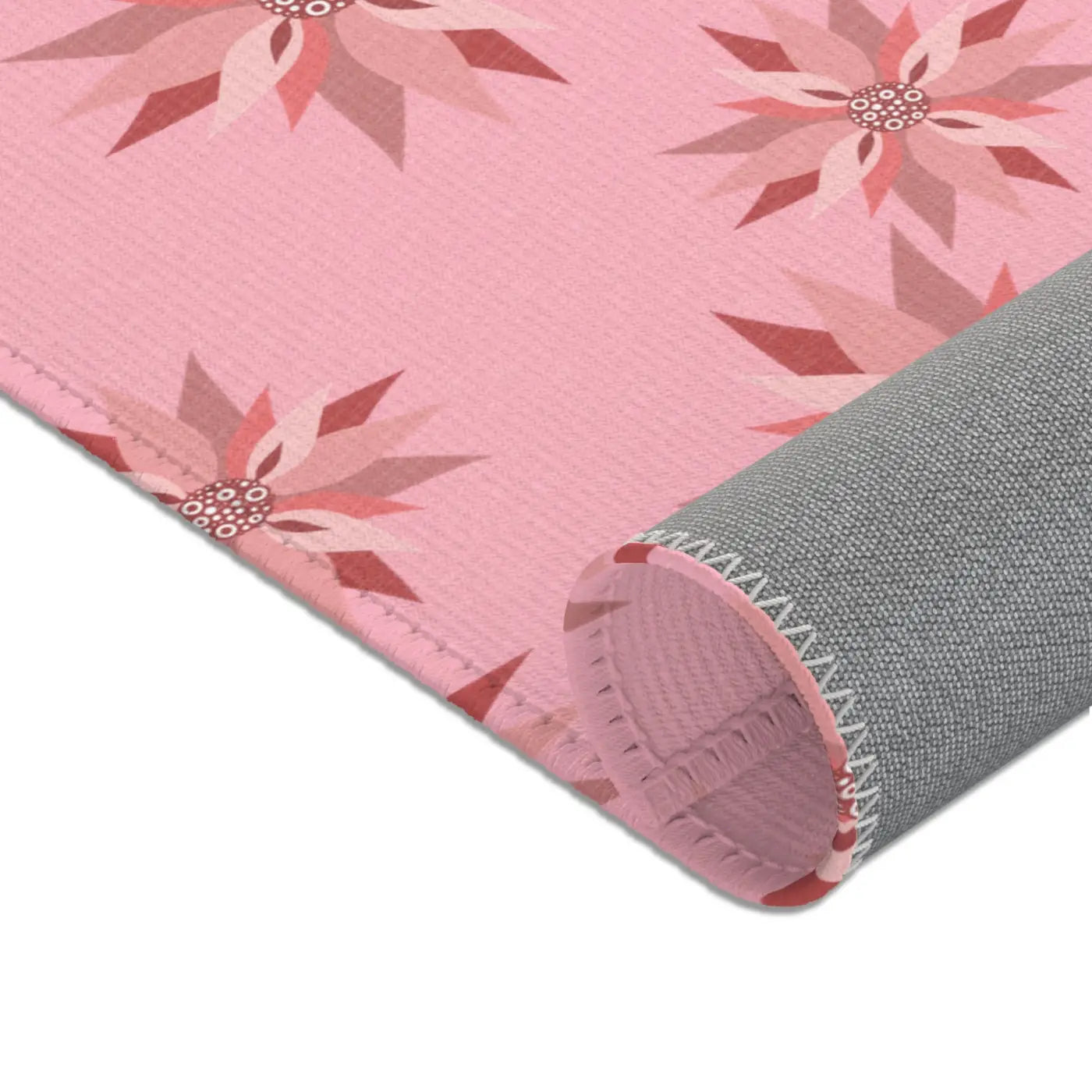 Pink Area Rugs - Floral Pattern Home Decor - DipaliZ