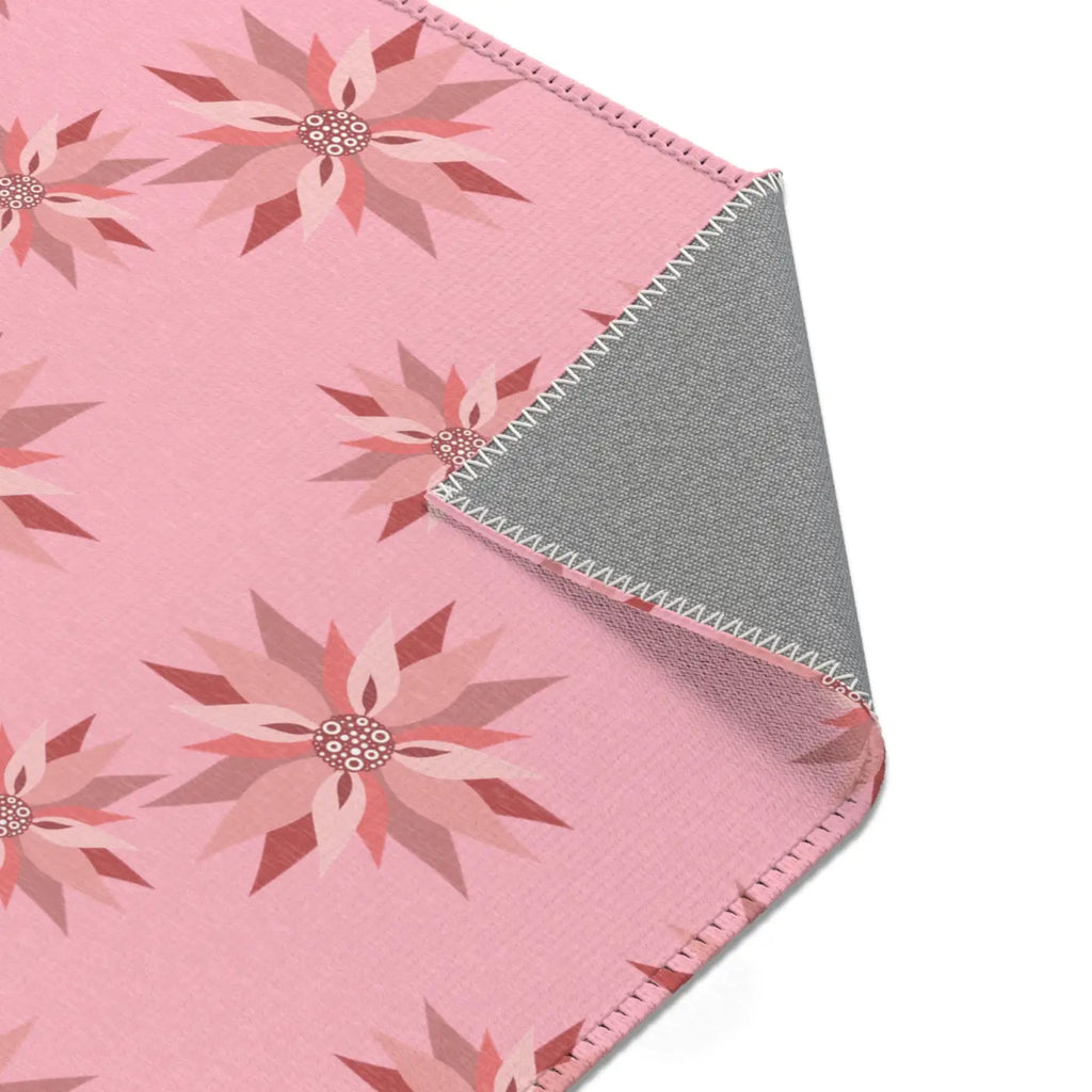 Pink Area Rugs - Floral Pattern Home Decor - DipaliZ