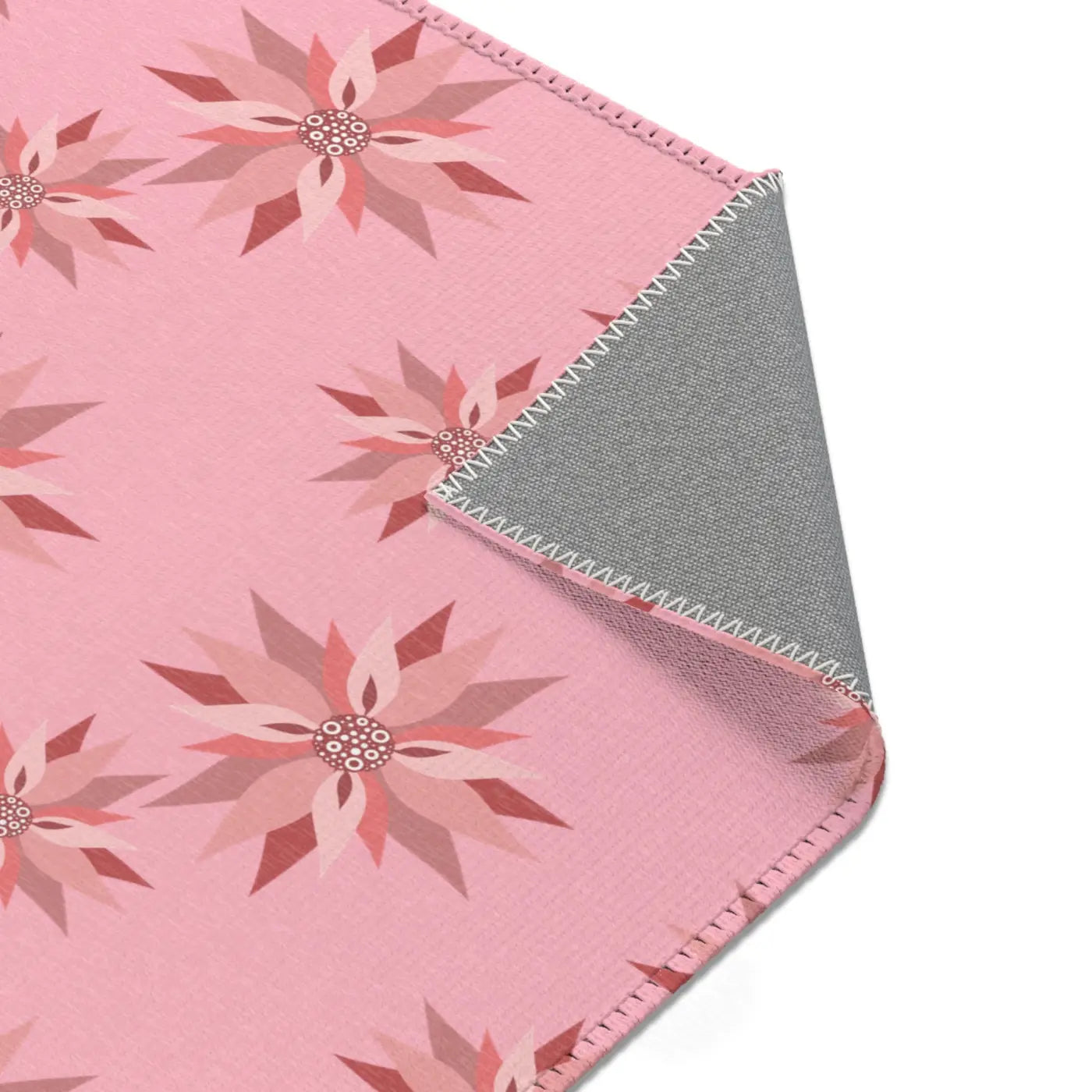 Pink Area Rugs - Floral Pattern Home Decor - DipaliZ