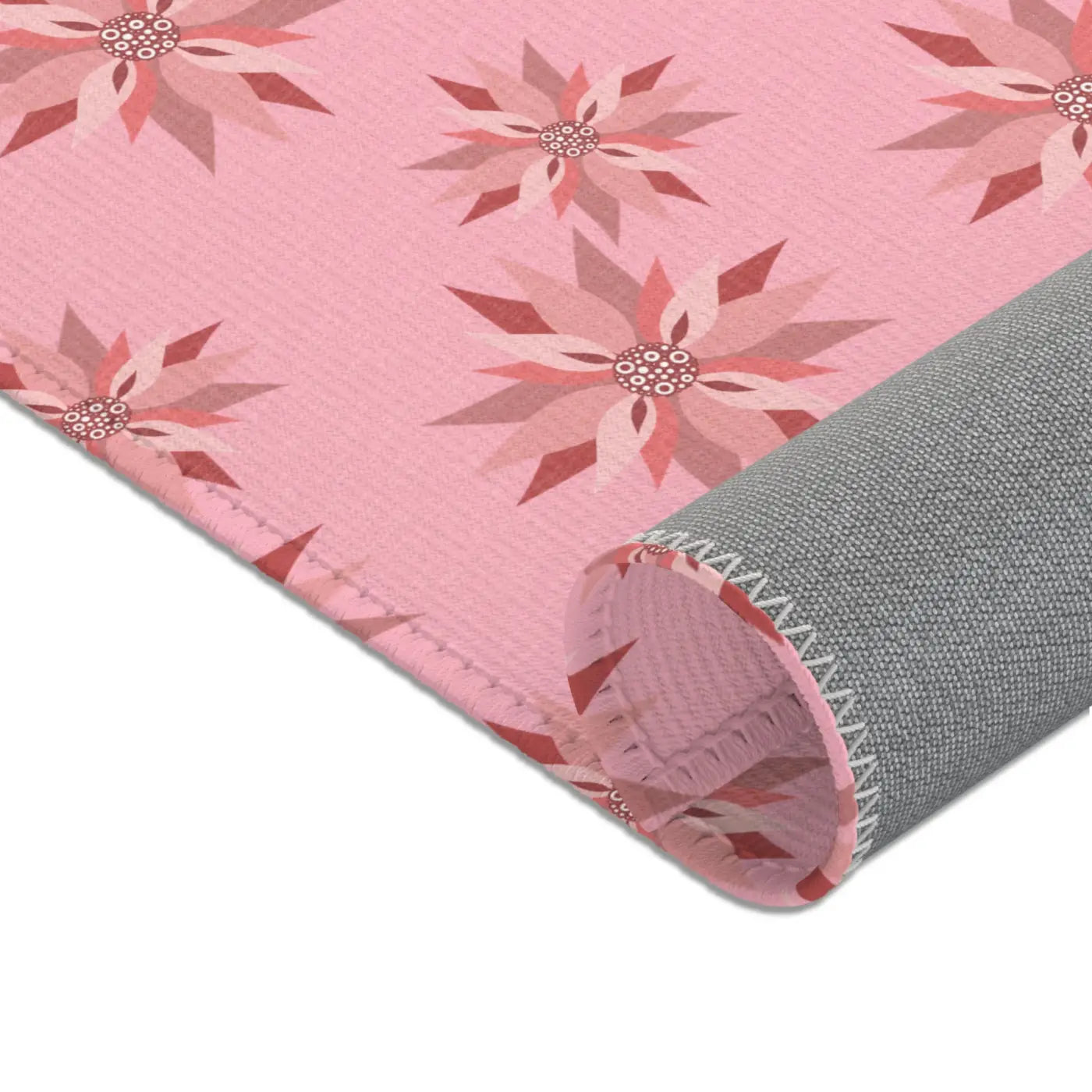 Pink Area Rugs - Floral Pattern Home Decor - DipaliZ