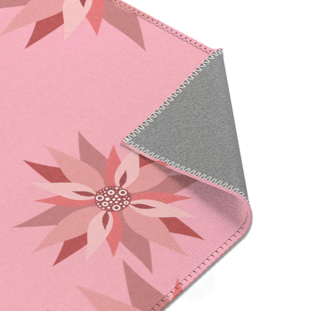 Pink Area Rugs - Floral Pattern Home Decor - DipaliZ