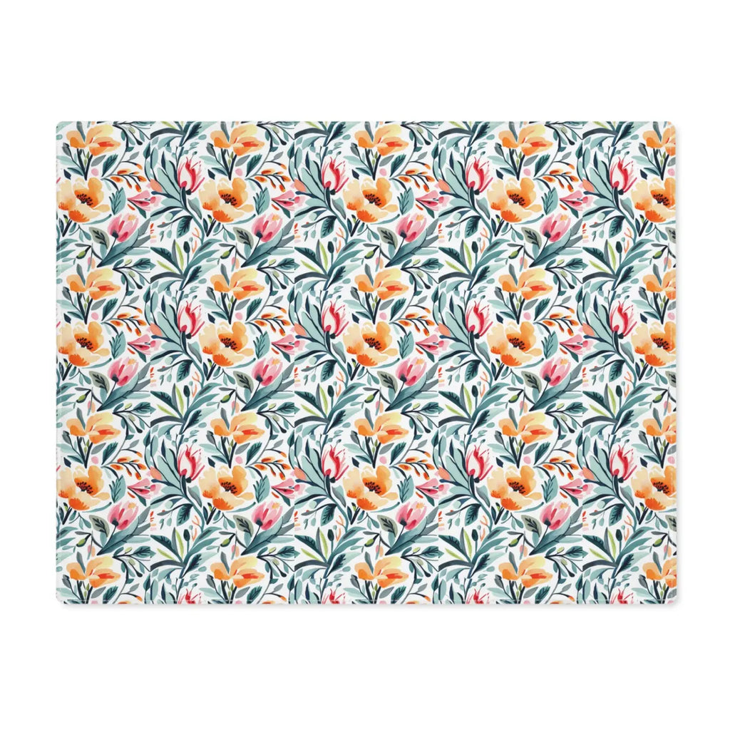Floral Pattern Placemat - Vibrant Cotton Dining Decor - DipaliZ