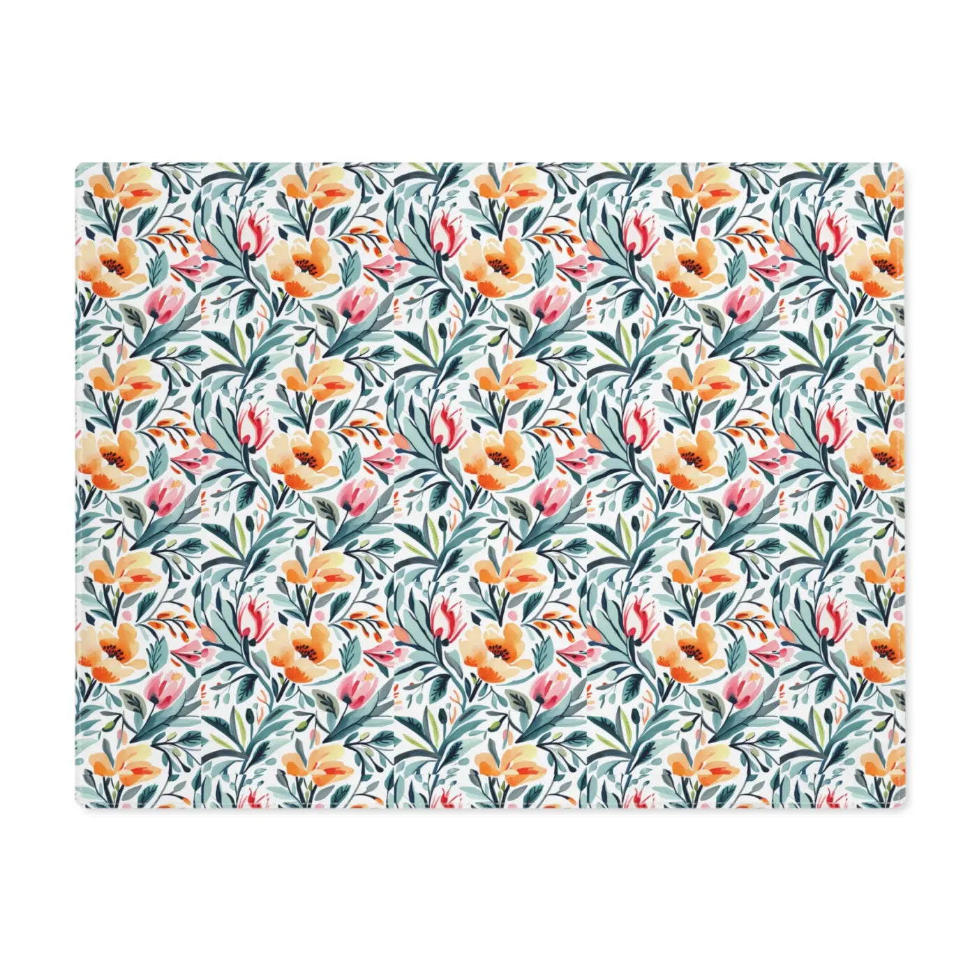 Floral Pattern Placemat - Vibrant Cotton Dining Decor - DipaliZ