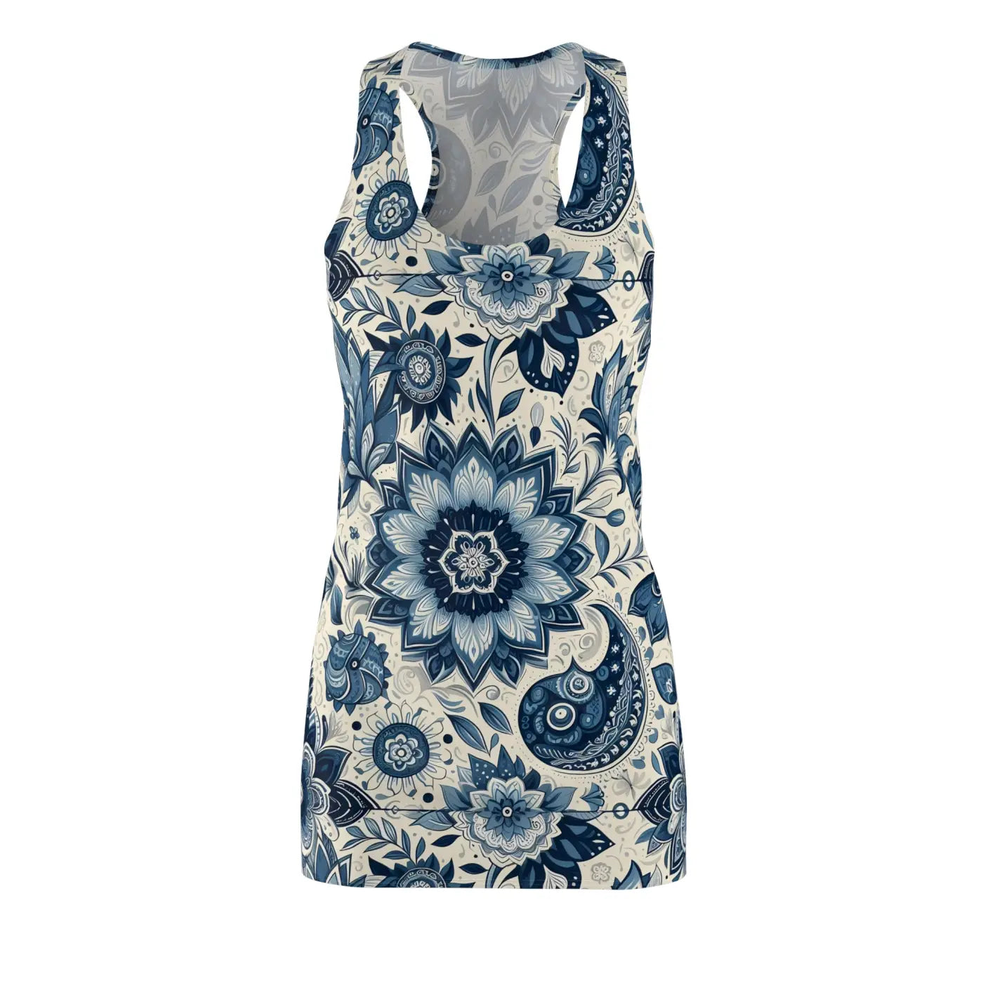 Pattern Racerback Dress - Boho Summer Style - DipaliZ