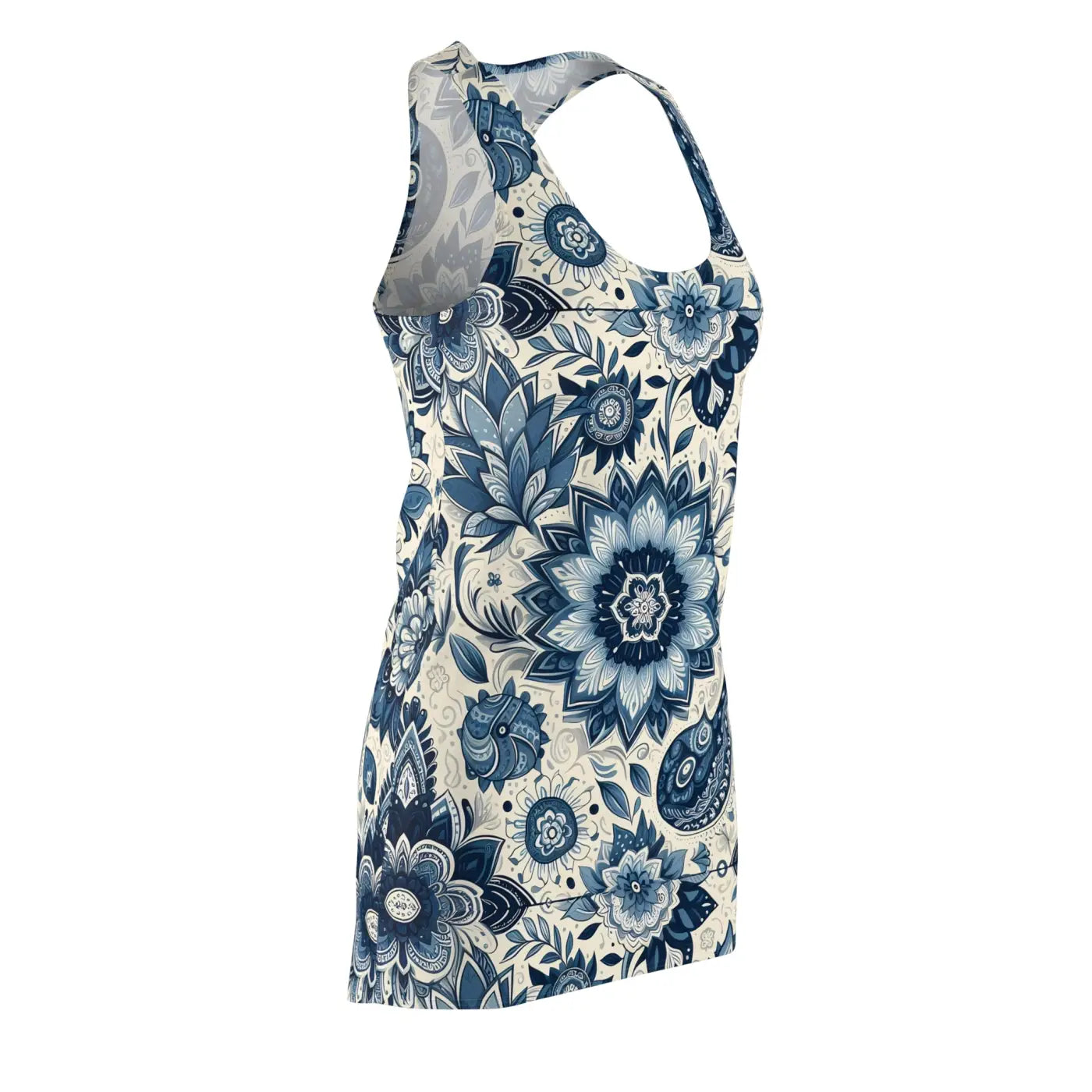 Pattern Racerback Dress - Boho Summer Style - DipaliZ