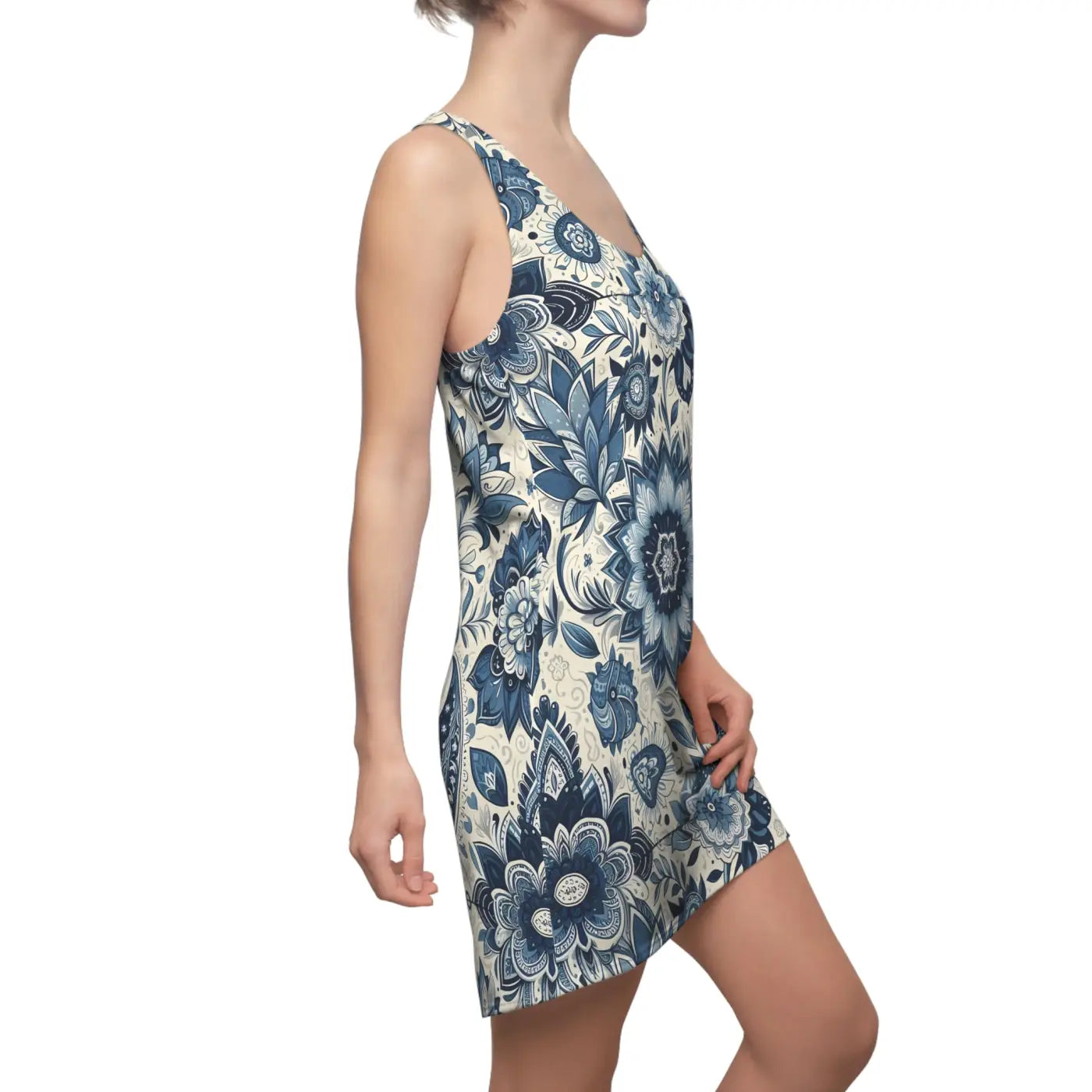 Pattern Racerback Dress - Boho Summer Style - DipaliZ