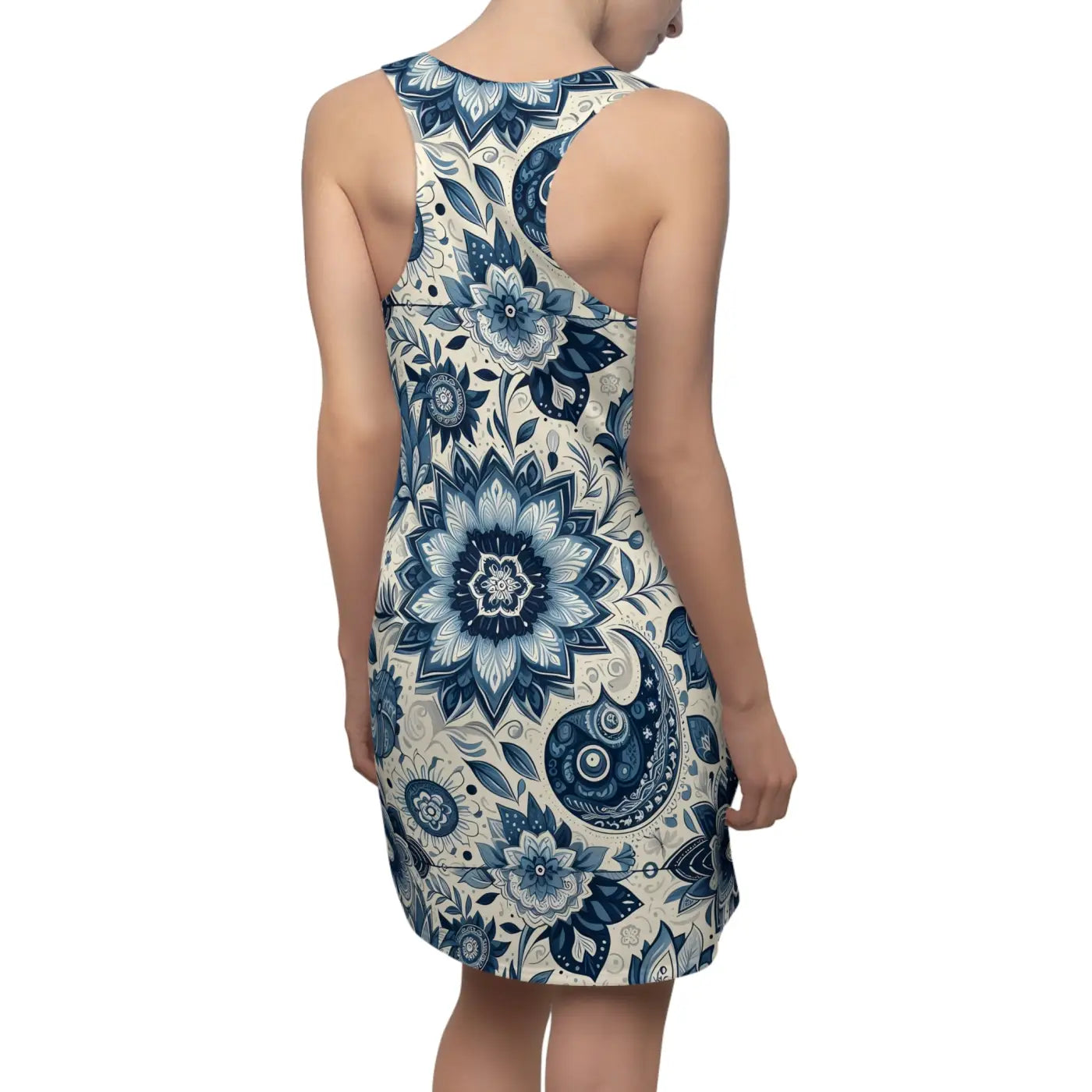 Pattern Racerback Dress - Boho Summer Style - DipaliZ