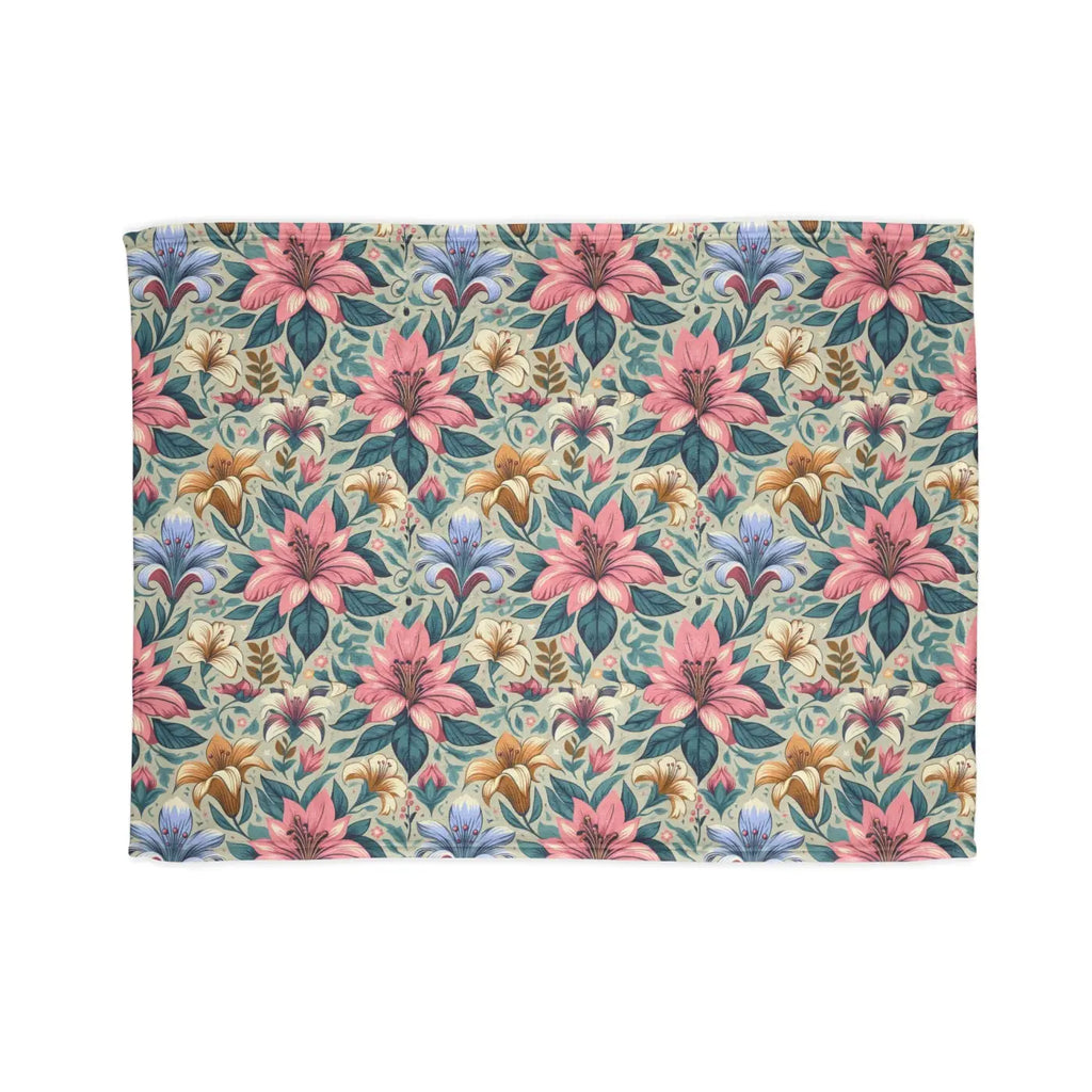 Soft Polyester Blanket - Floral One-Sided Print - DipaliZ