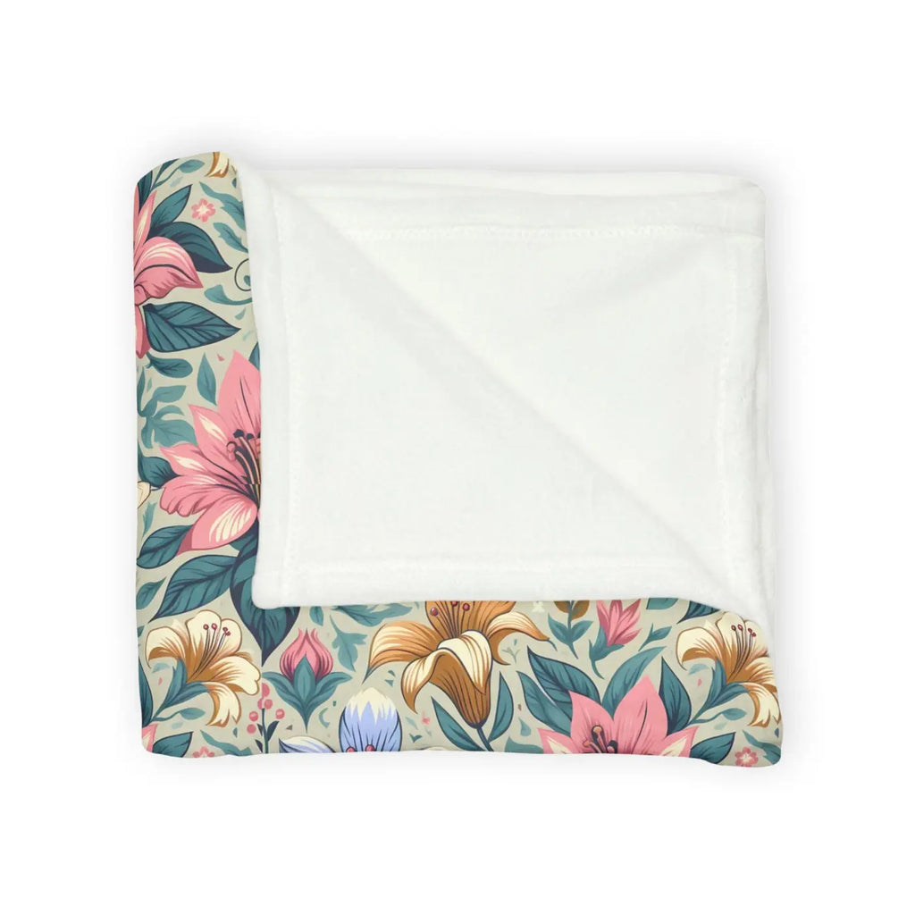 Soft Polyester Blanket - Floral One-Sided Print - DipaliZ
