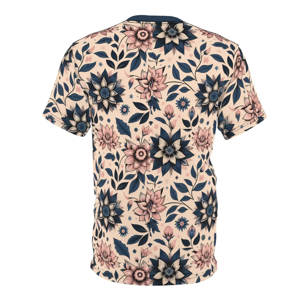 Floral Pattern Unisex Tee - Boho Chic Summer Style - DipaliZ