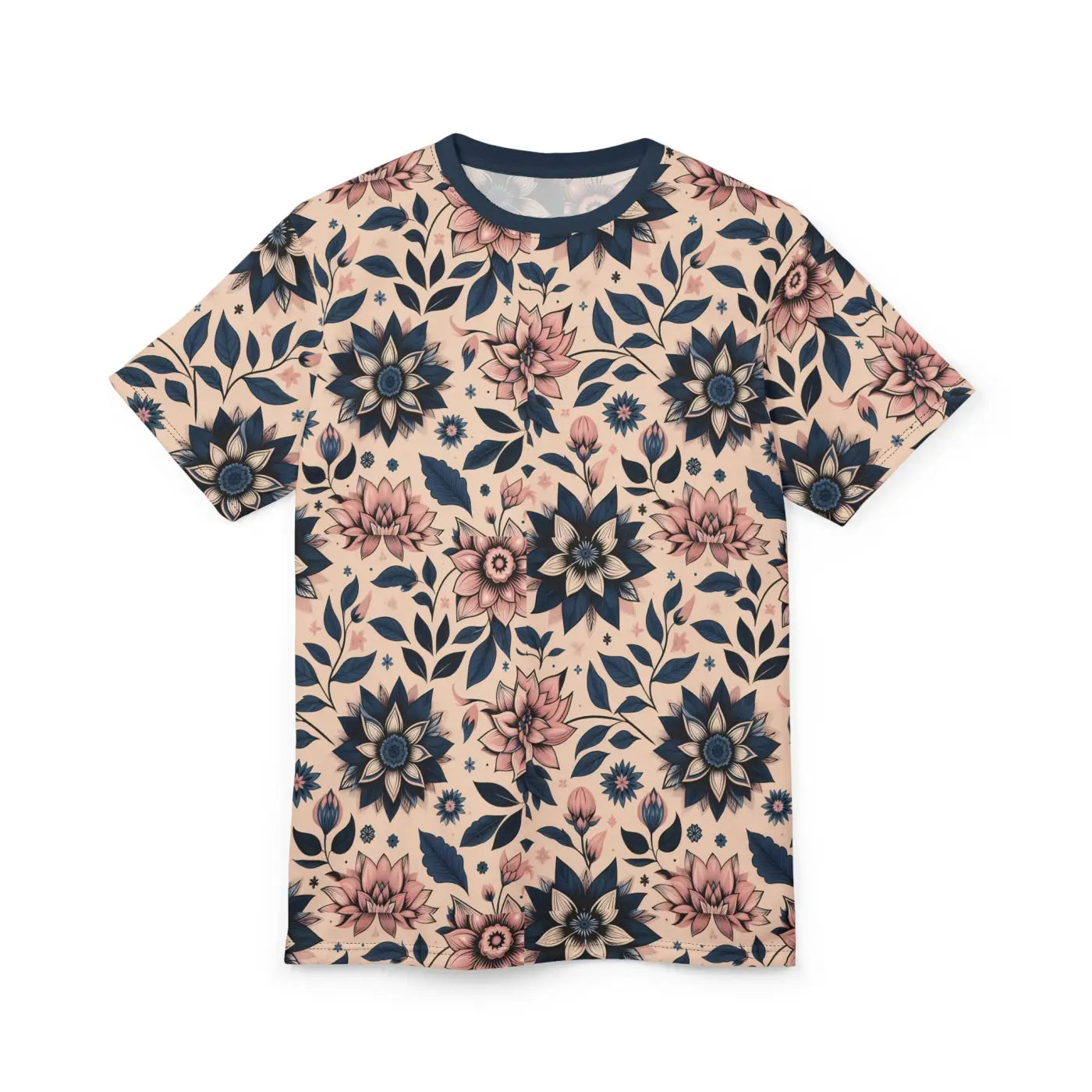 Floral Pattern Unisex Tee - Boho Chic Summer Style - DipaliZ