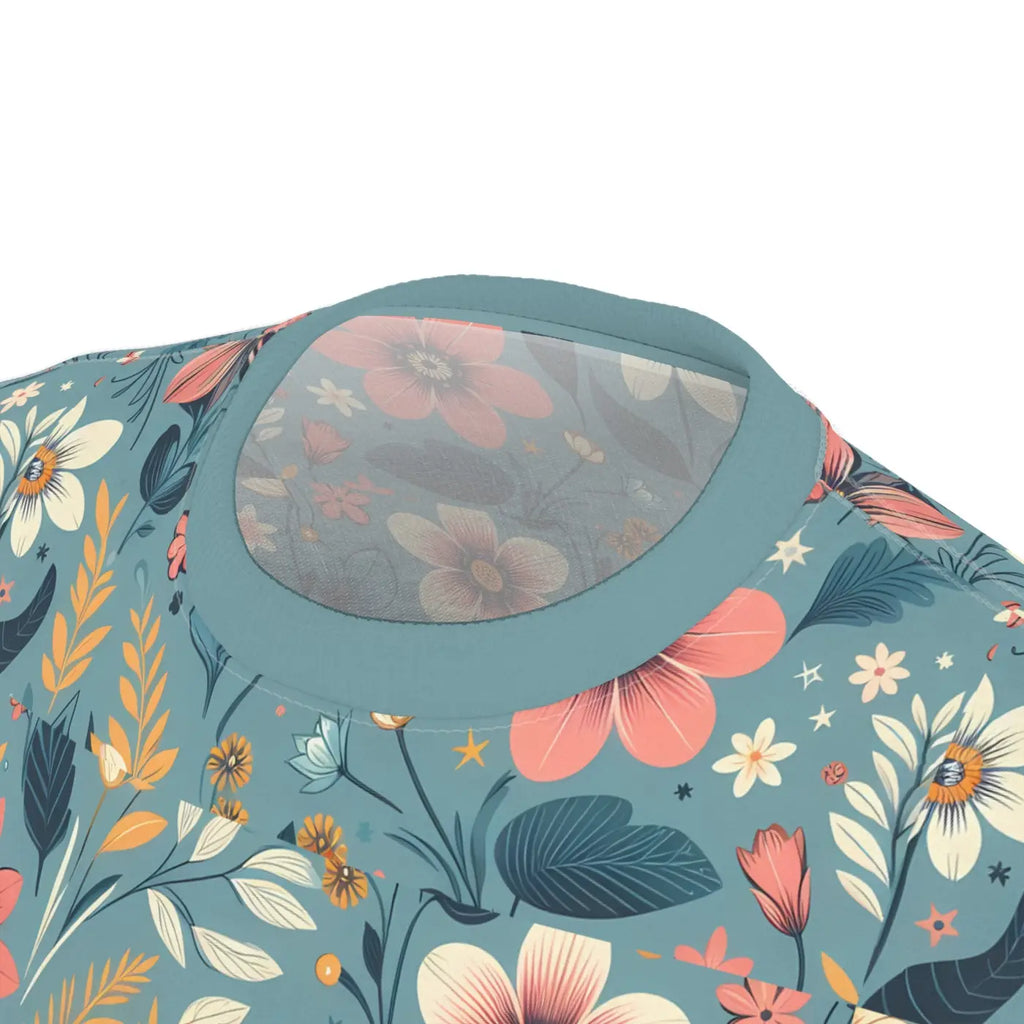 Vibrant Floral Pattern Unisex Tee - Sustainable Fashion - DipaliZ