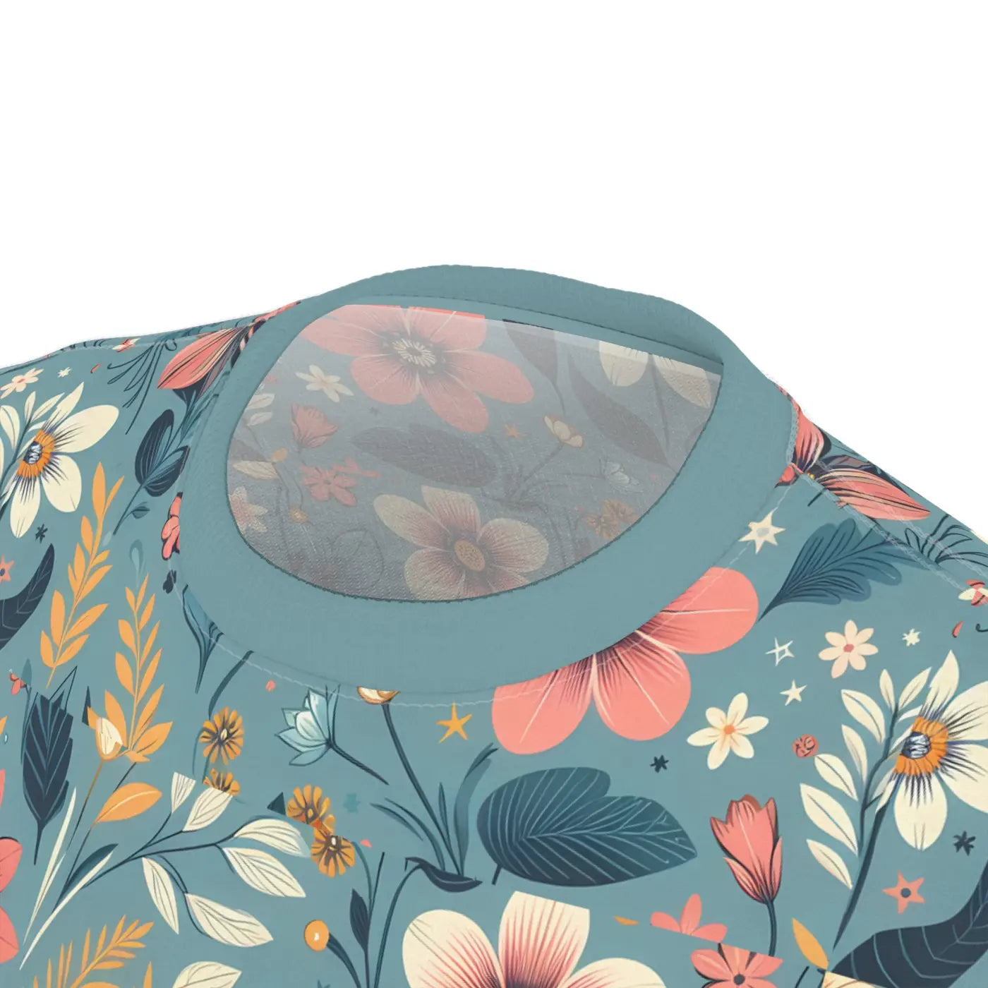 Vibrant Floral Pattern Unisex Tee - Sustainable Fashion - DipaliZ