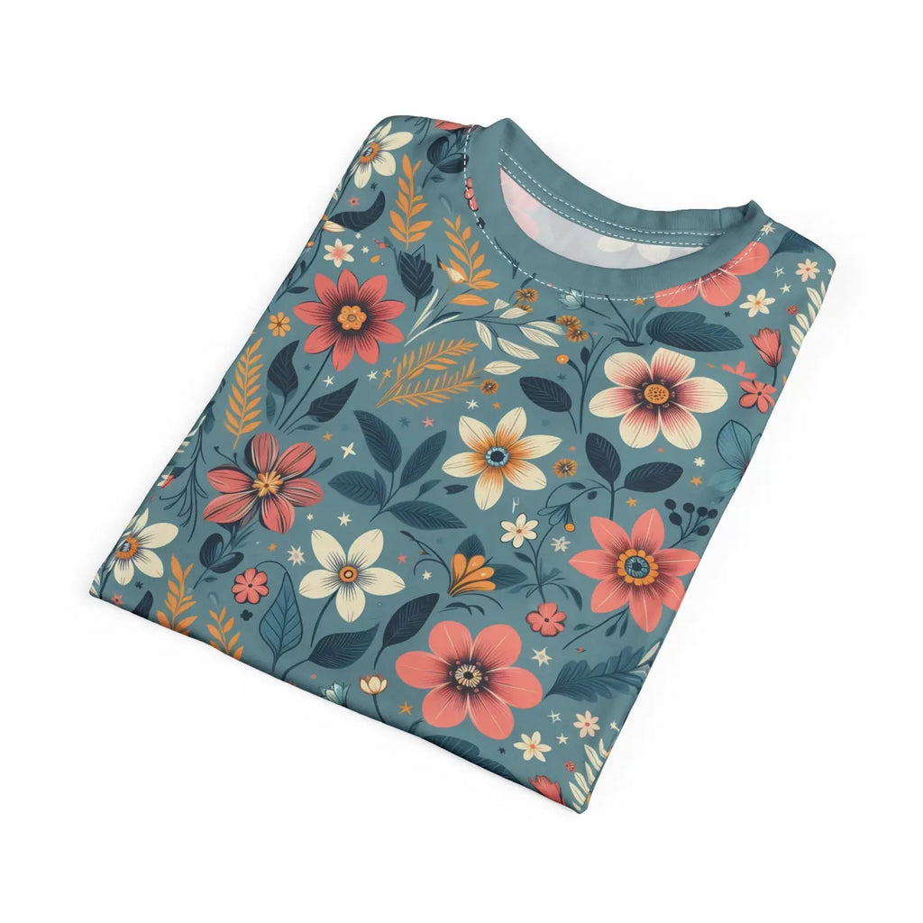 Vibrant Floral Pattern Unisex Tee - Sustainable Fashion - DipaliZ