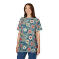 Vibrant Floral Pattern Unisex Tee - Sustainable Fashion - DipaliZ