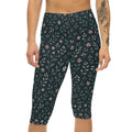 Floral Capri Leggings - Comfortable Workout Style - DipaliZ