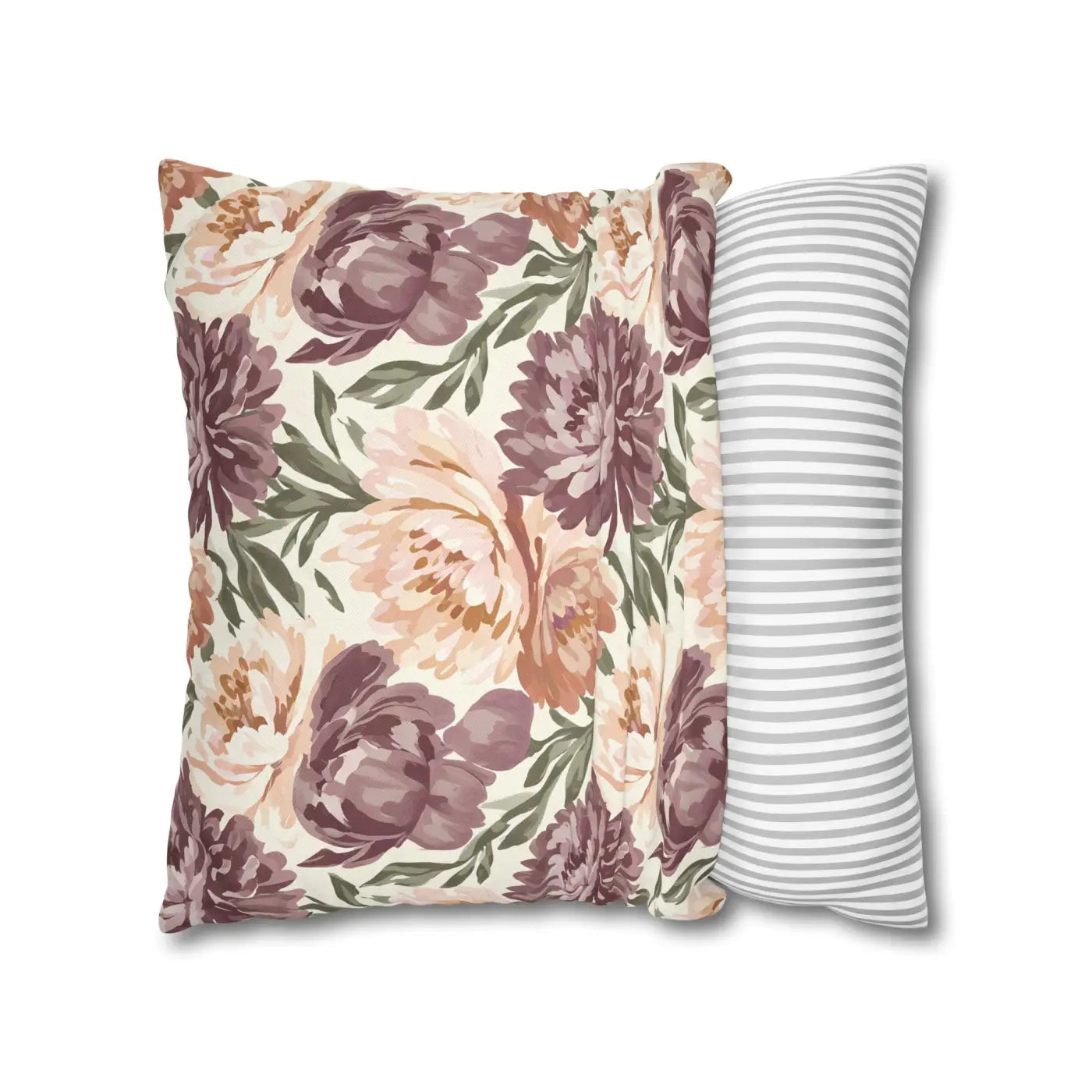 Floral Peony Pillowcase - Garden Vibes Decorative Throw - DipaliZ