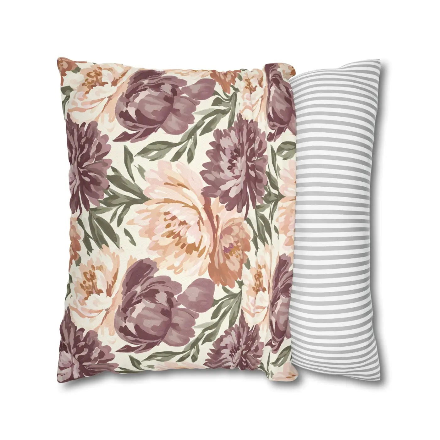 Floral Peony Pillowcase - Garden Vibes Decorative Throw - DipaliZ