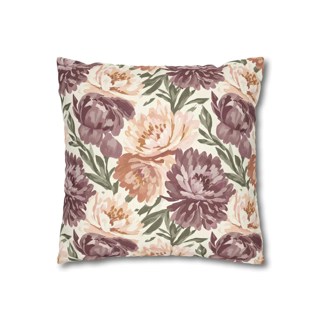 Floral Peony Pillowcase - Garden Vibes Decorative Throw - DipaliZ