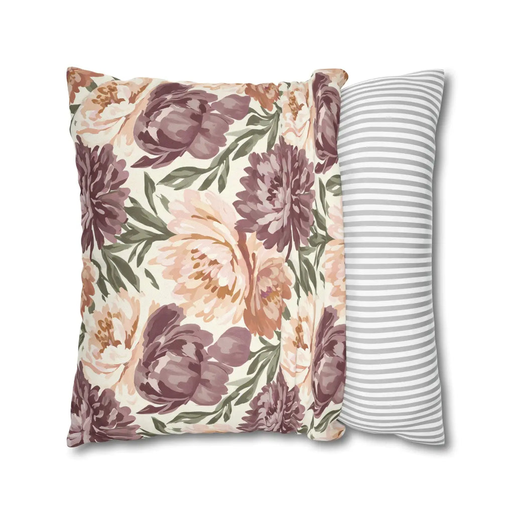 Floral Peony Pillowcase - Garden Vibes Decorative Throw - DipaliZ