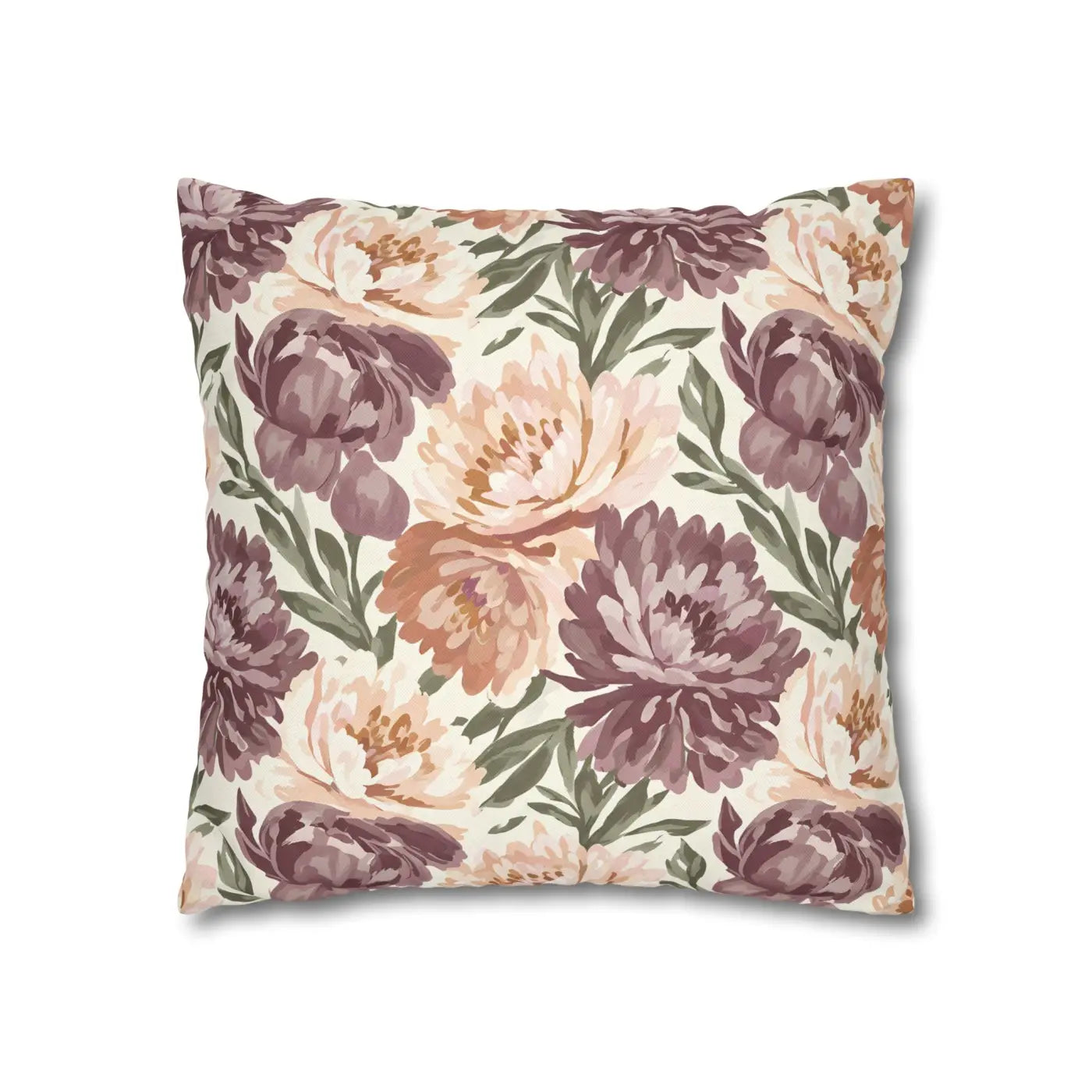 Floral Peony Pillowcase - Garden Vibes Decorative Throw - DipaliZ
