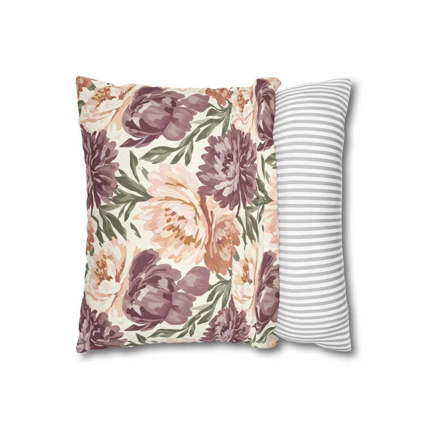 Floral Peony Pillowcase - Garden Vibes Decorative Throw - DipaliZ