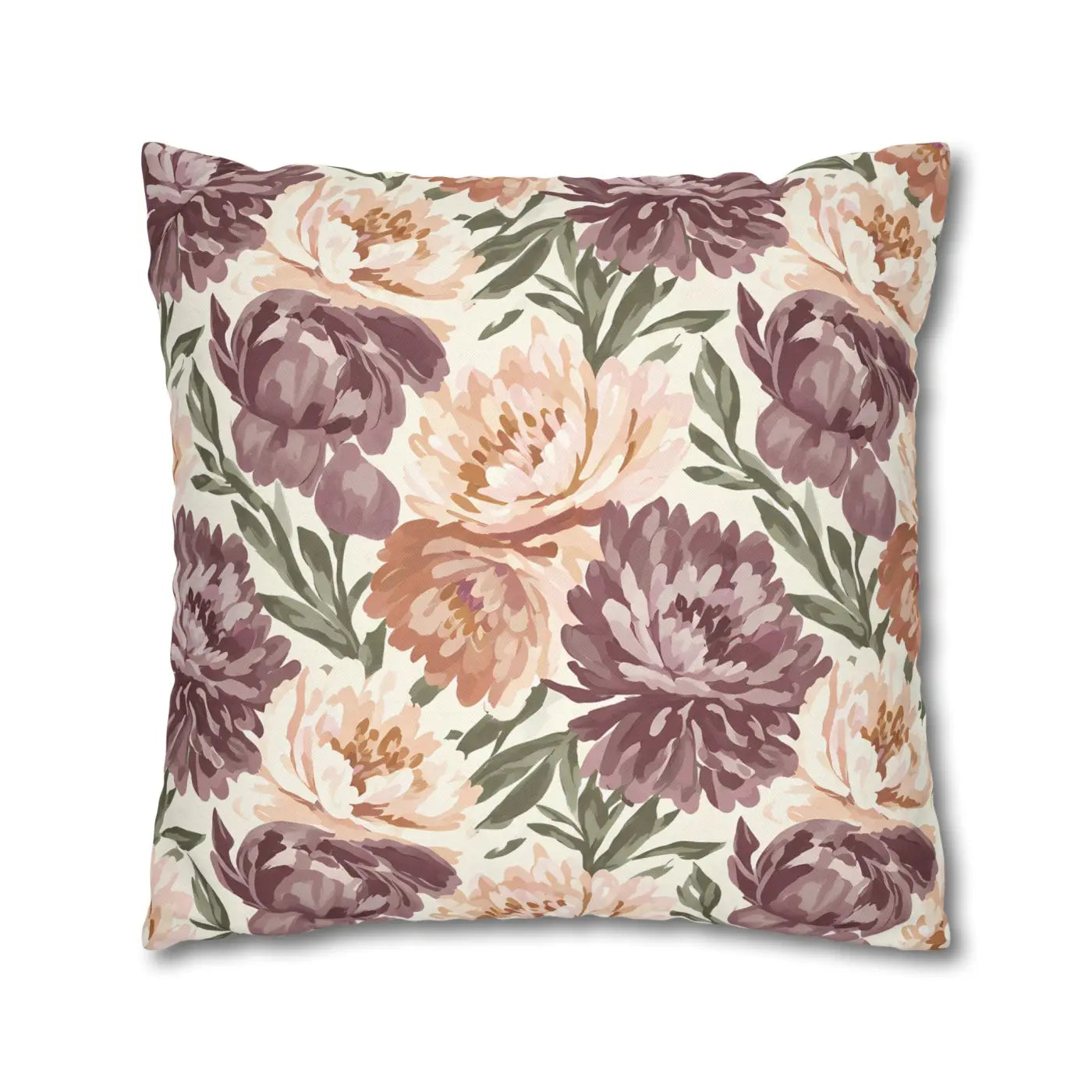 Floral Peony Pillowcase - Garden Vibes Decorative Throw - DipaliZ