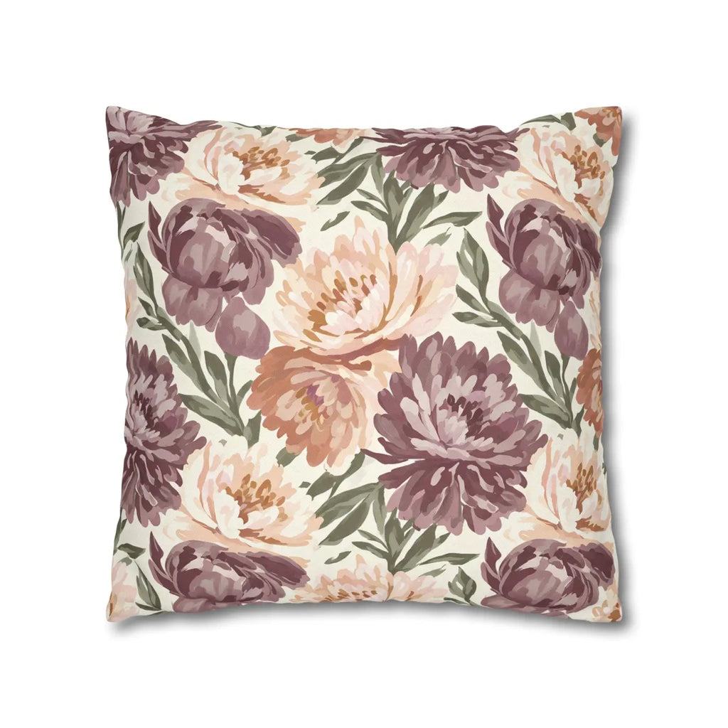 Floral Peony Pillowcase - Garden Vibes Decorative Throw - DipaliZ