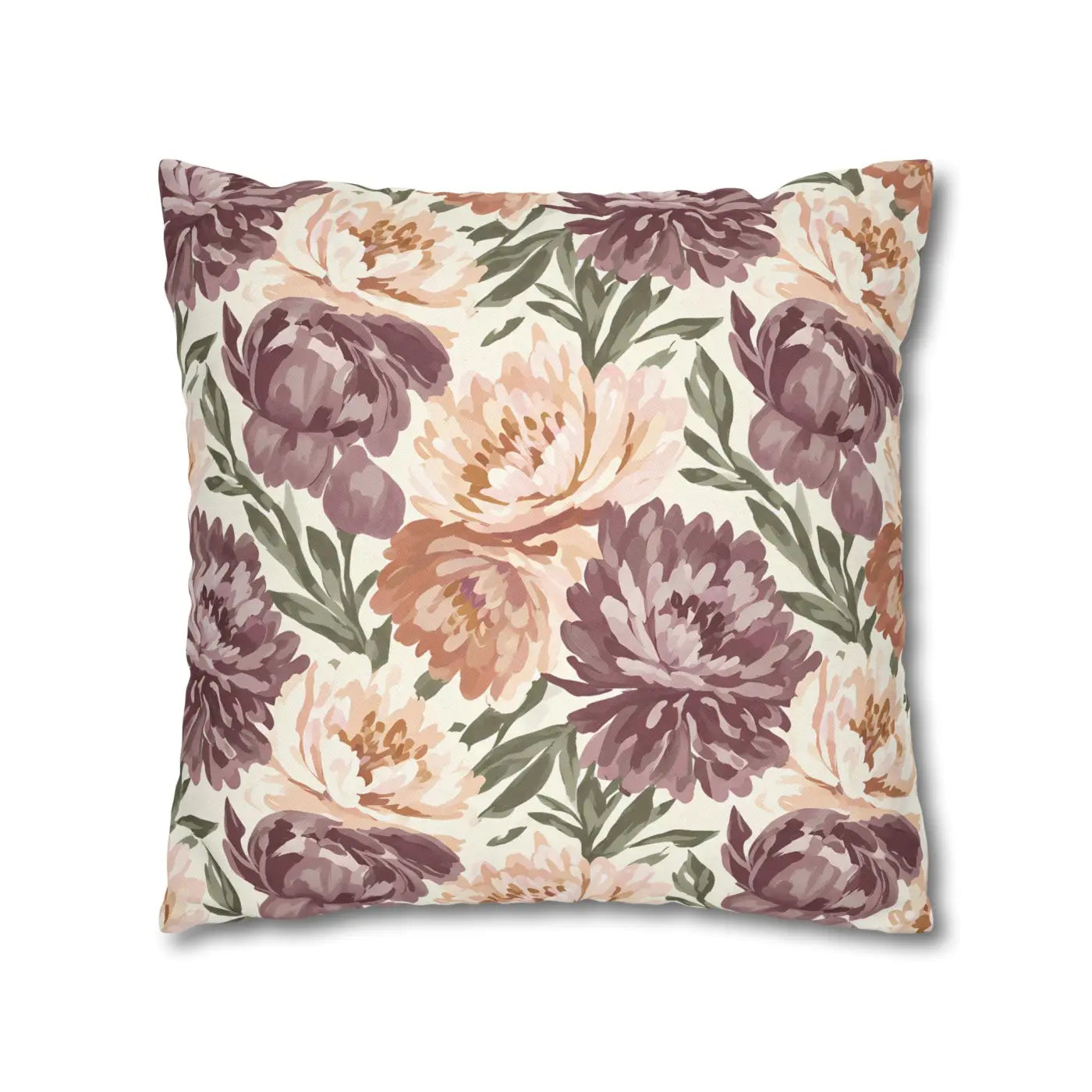 Floral Peony Pillowcase - Garden Vibes Decorative Throw - DipaliZ