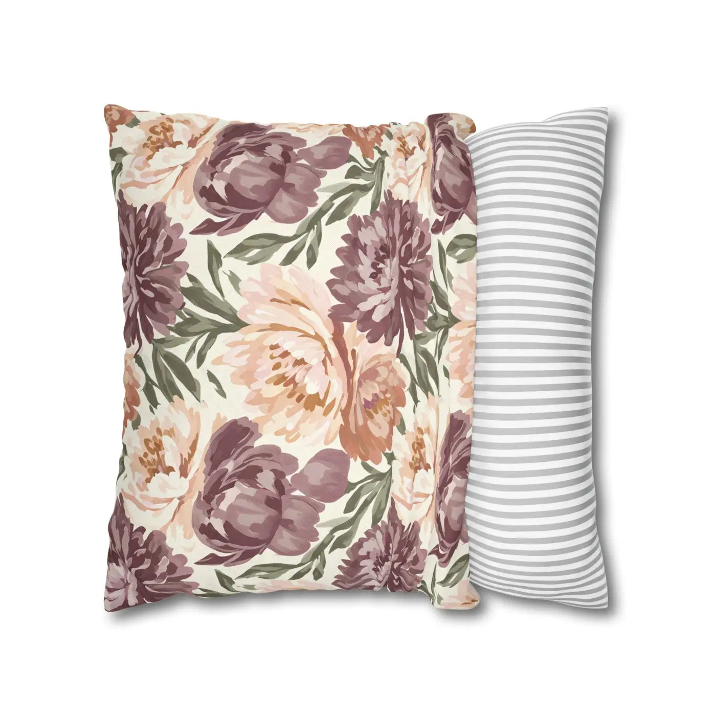 Floral Peony Pillowcase - Garden Vibes Decorative Throw - DipaliZ
