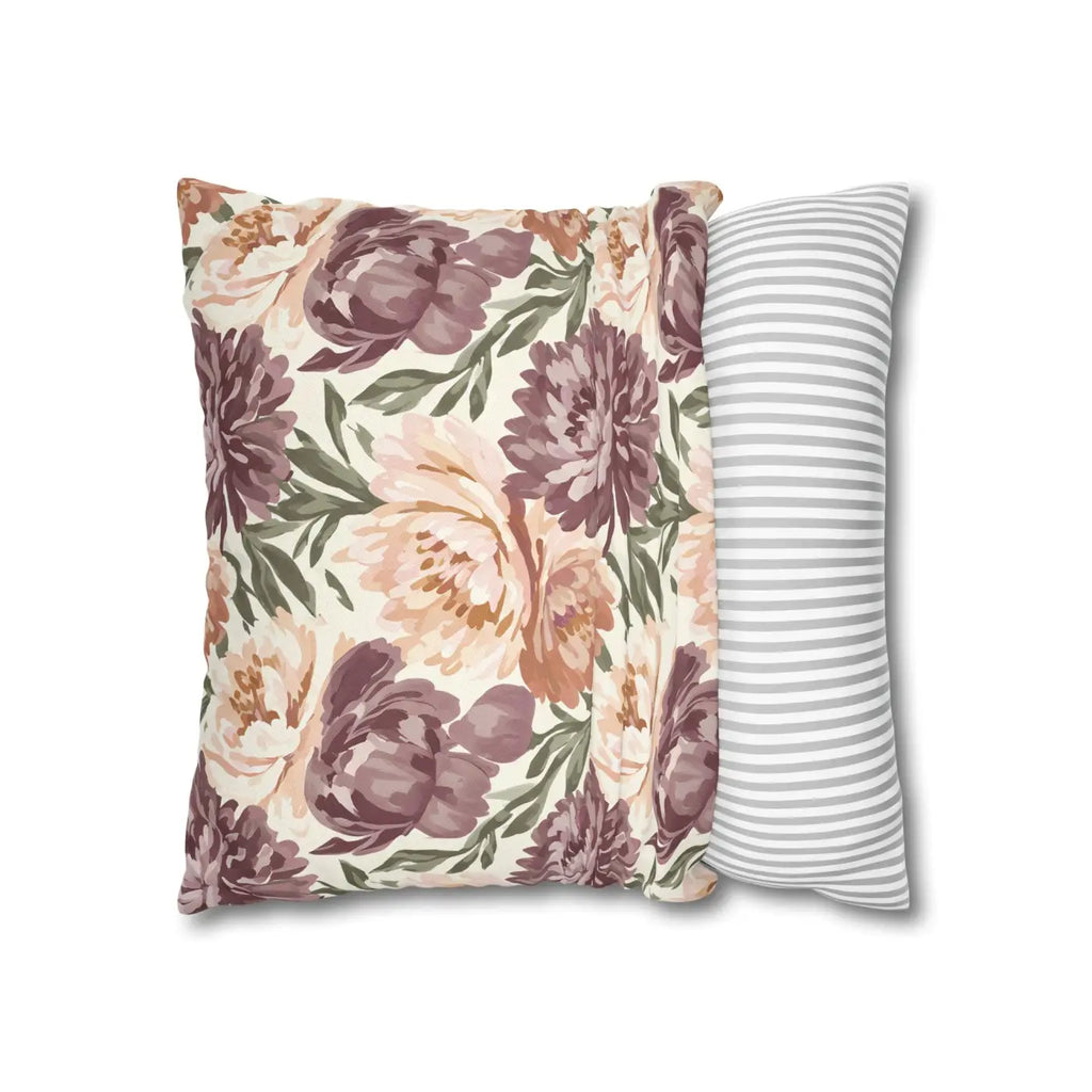 Floral Peony Pillowcase - Garden Vibes Decorative Throw - DipaliZ
