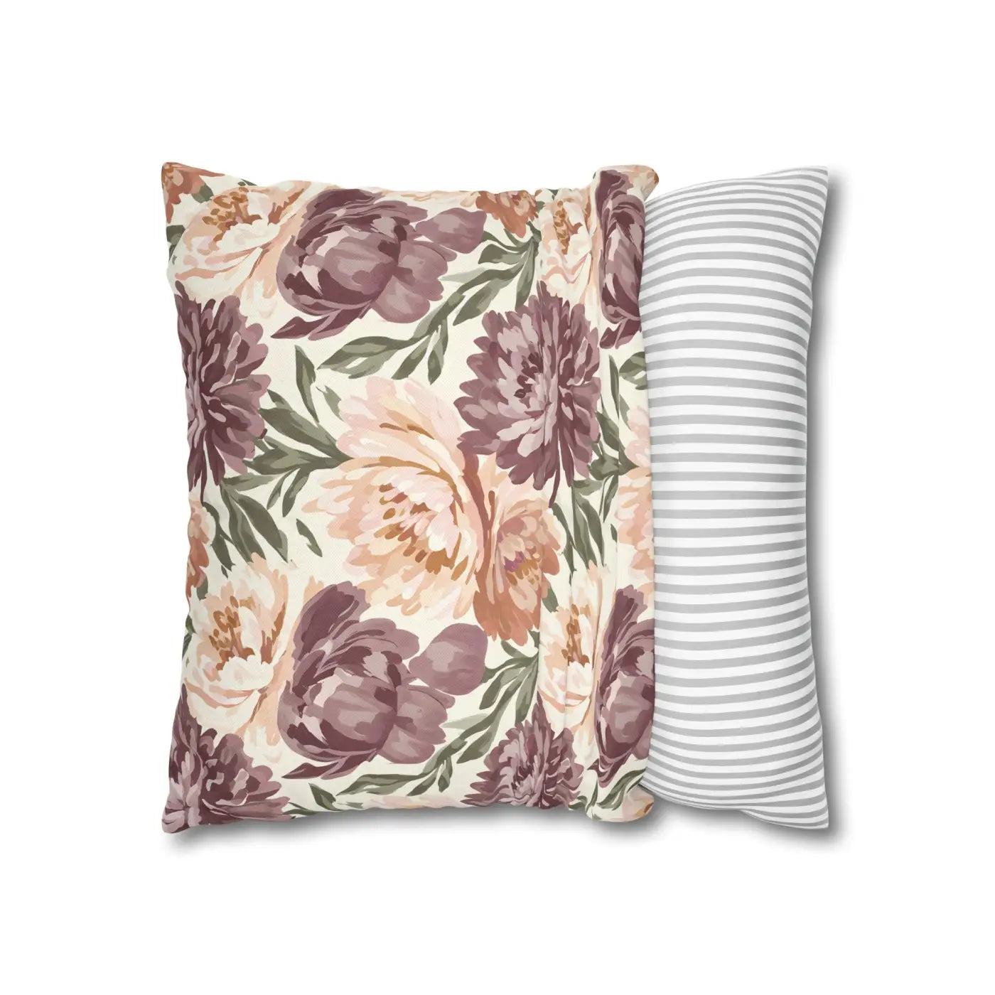 Floral Peony Pillowcase - Garden Vibes Decorative Throw - DipaliZ