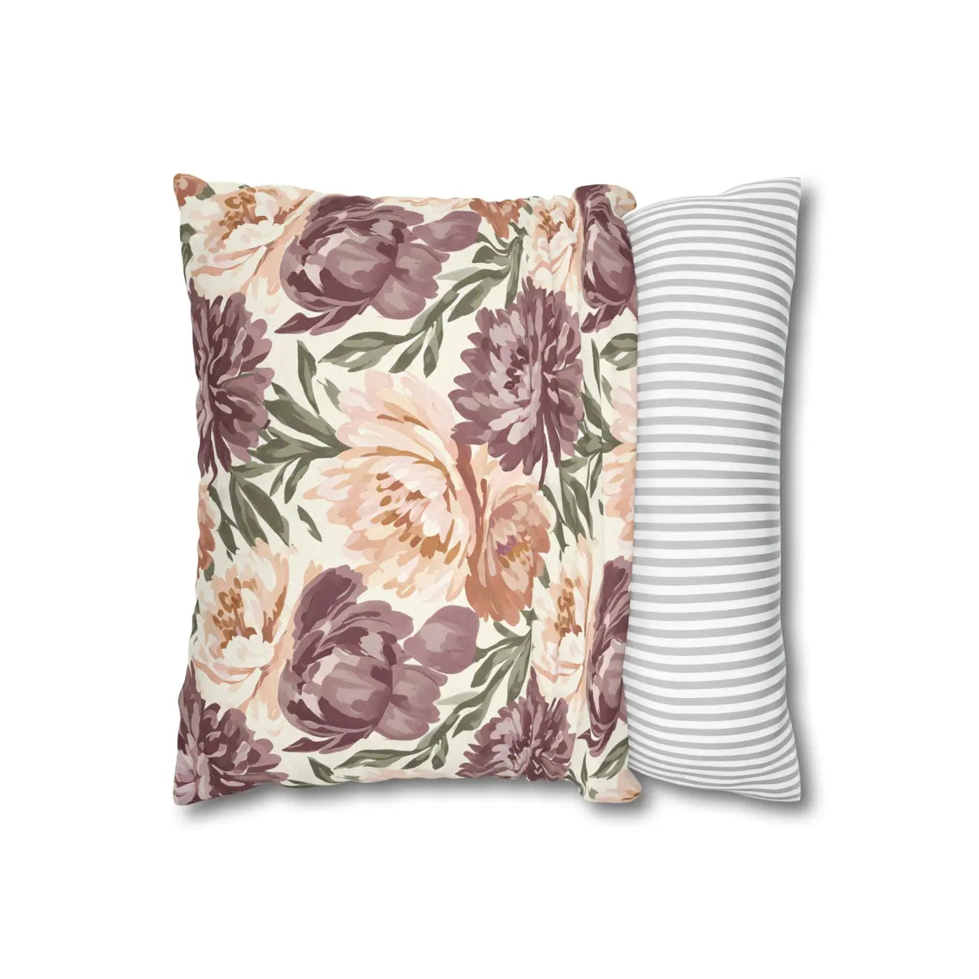 Floral Peony Pillowcase - Garden Vibes Decorative Throw - DipaliZ