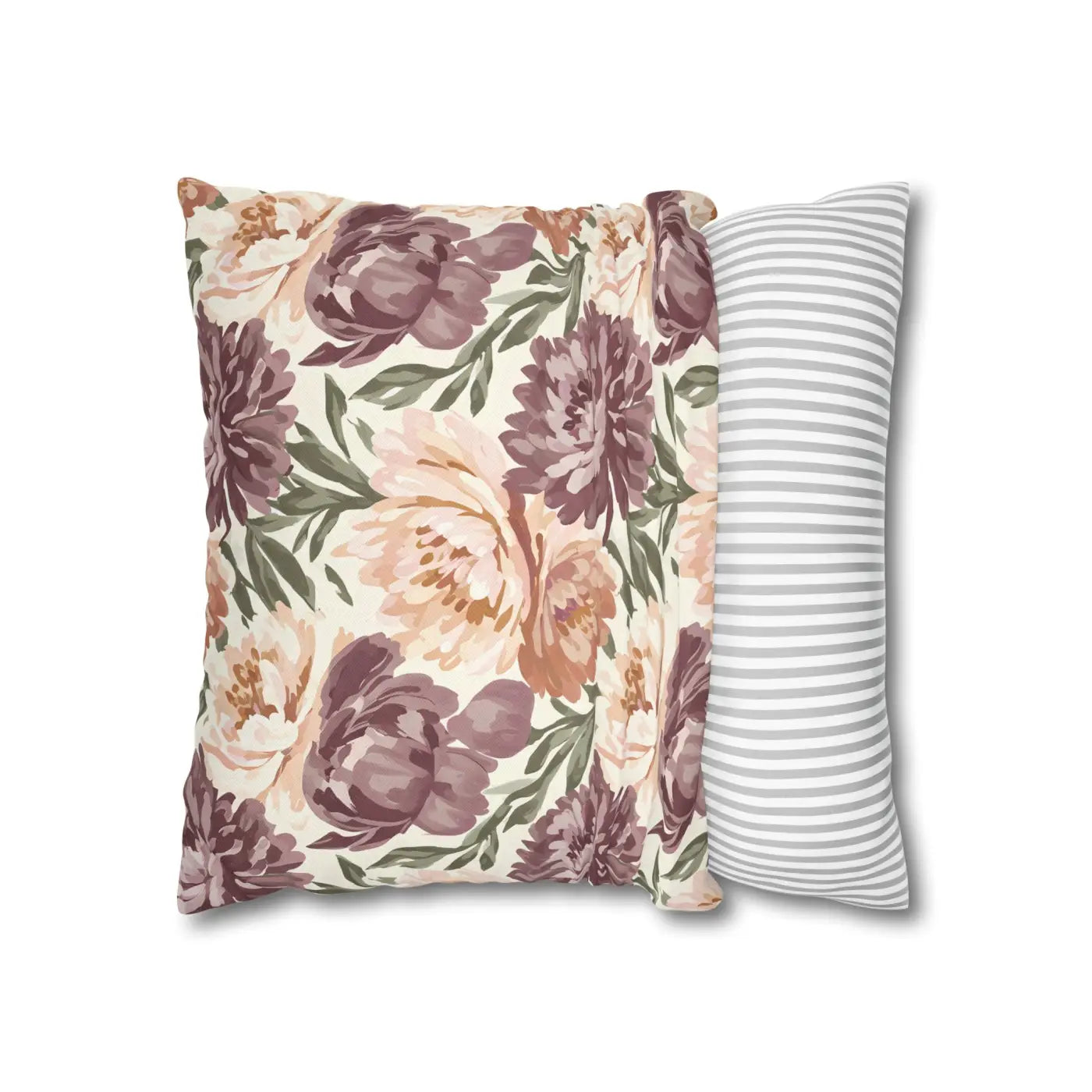 Floral Peony Pillowcase - Garden Vibes Decorative Throw - DipaliZ
